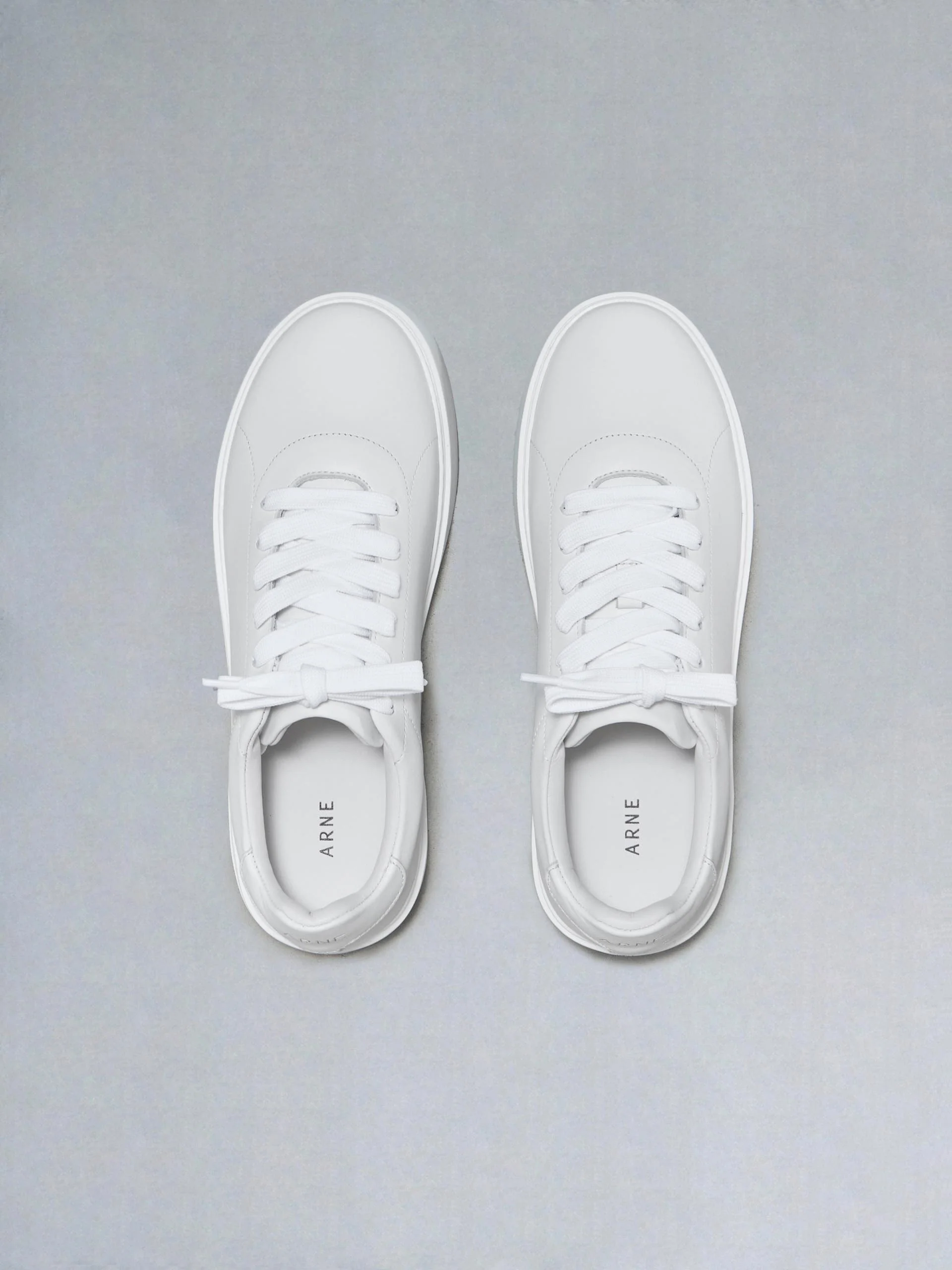 Everyday Leather Trainer in White - Image 5