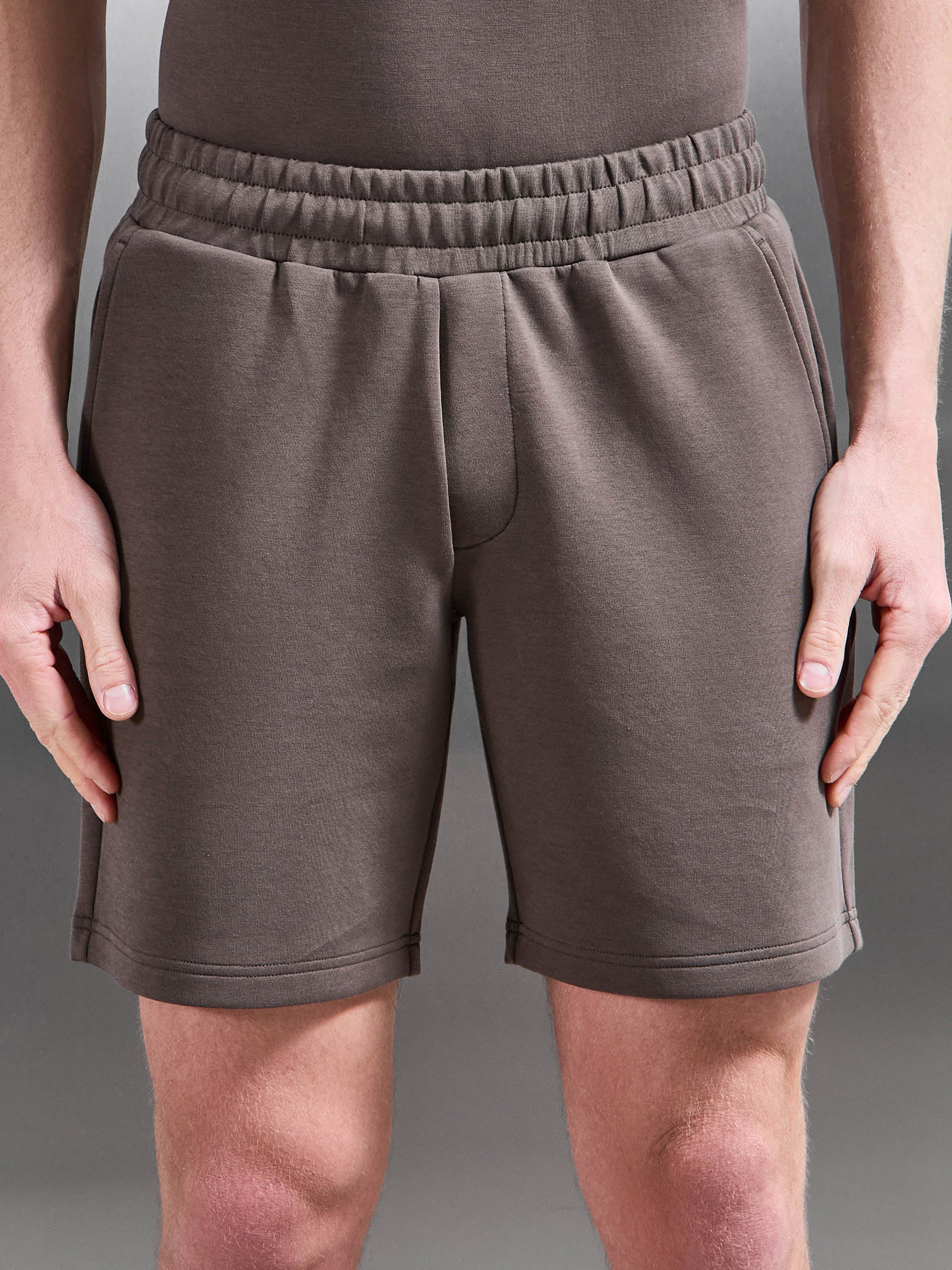 Everyday Luxe Relaxed Short in Brown - Image 4