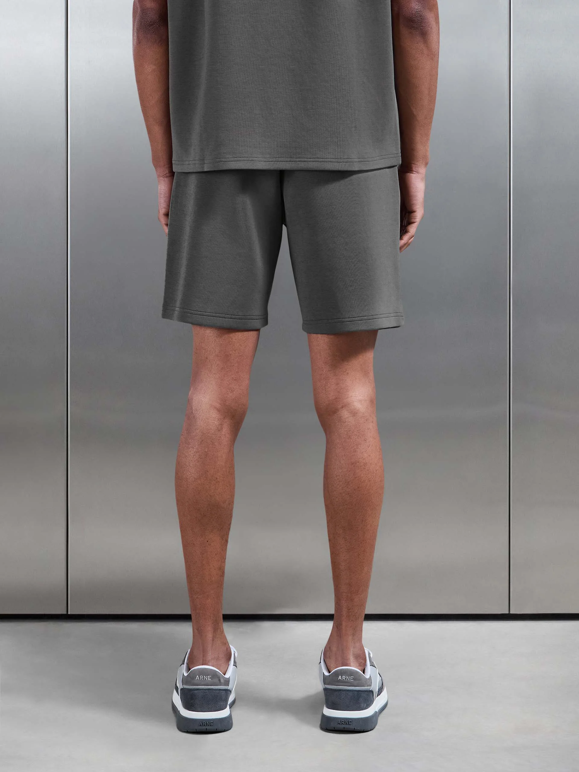 Everyday Luxe Relaxed Short in Grey - Image 3