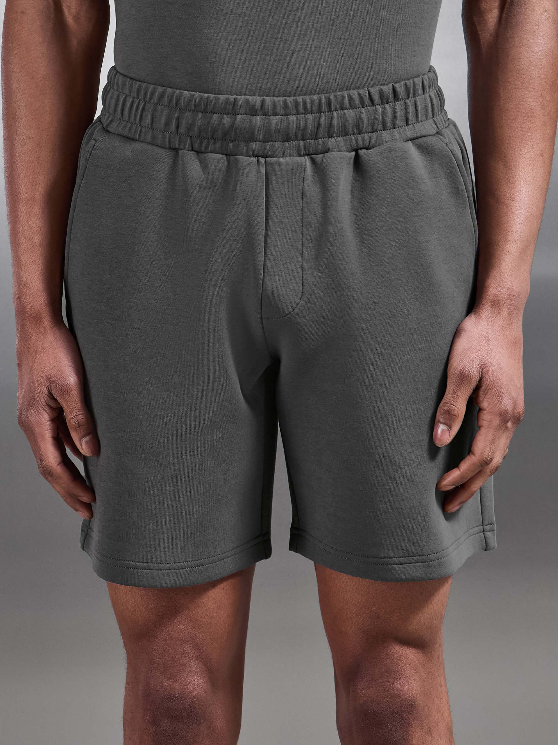 Everyday Luxe Relaxed Short in Grey - Image 5