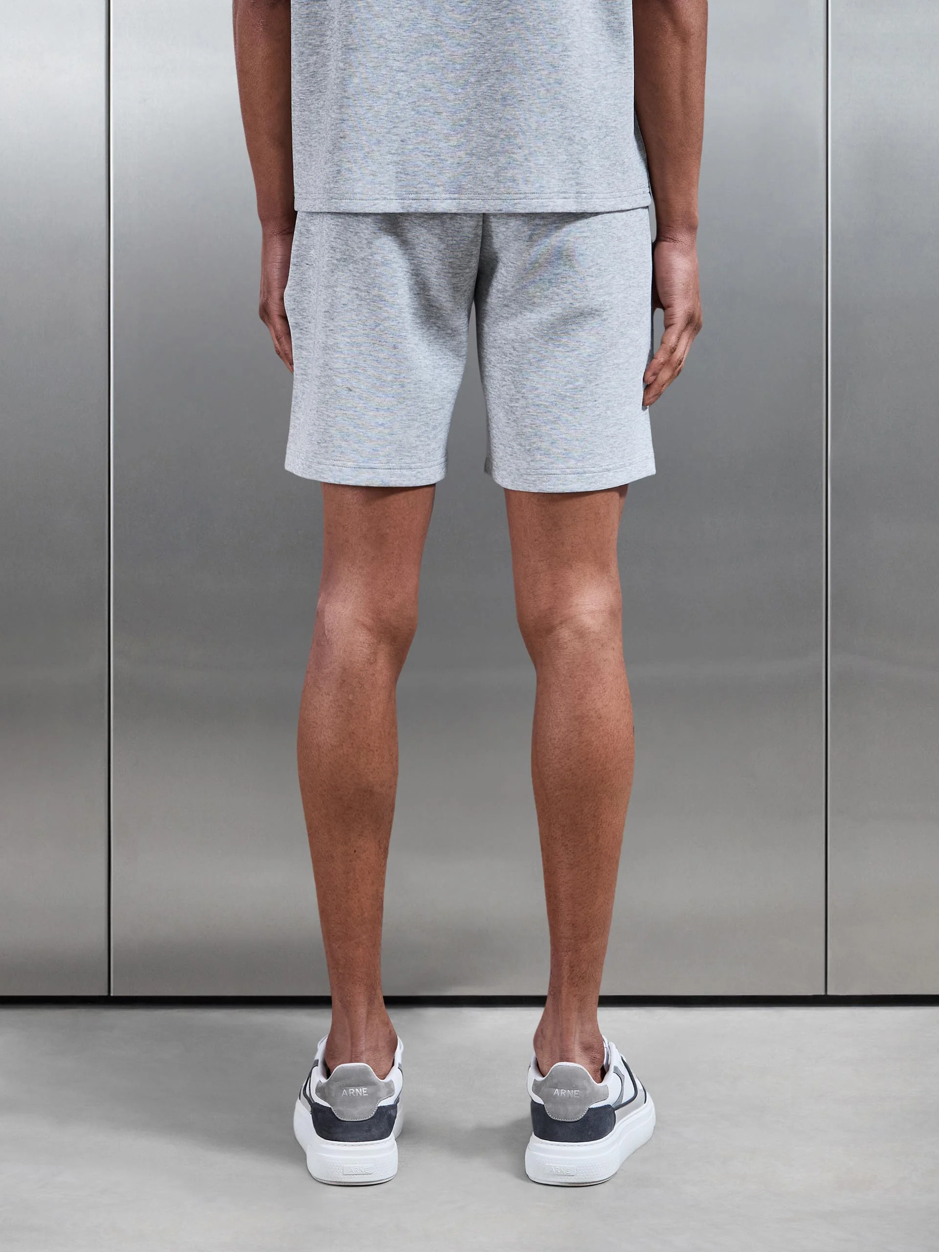 Everyday Luxe Relaxed Short in Marl Grey - Image 3