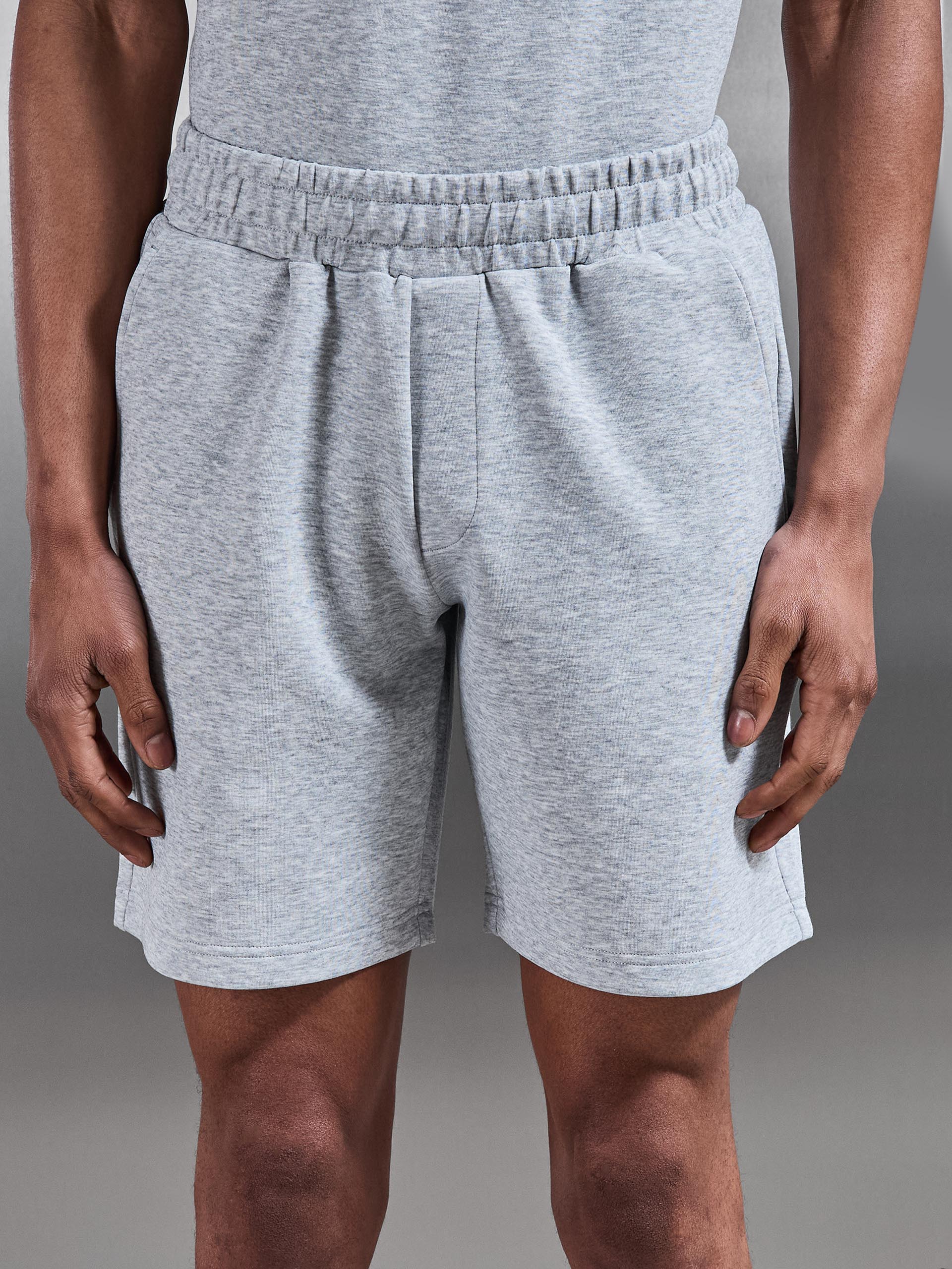 Everyday Luxe Relaxed Short in Marl Grey - Image 5