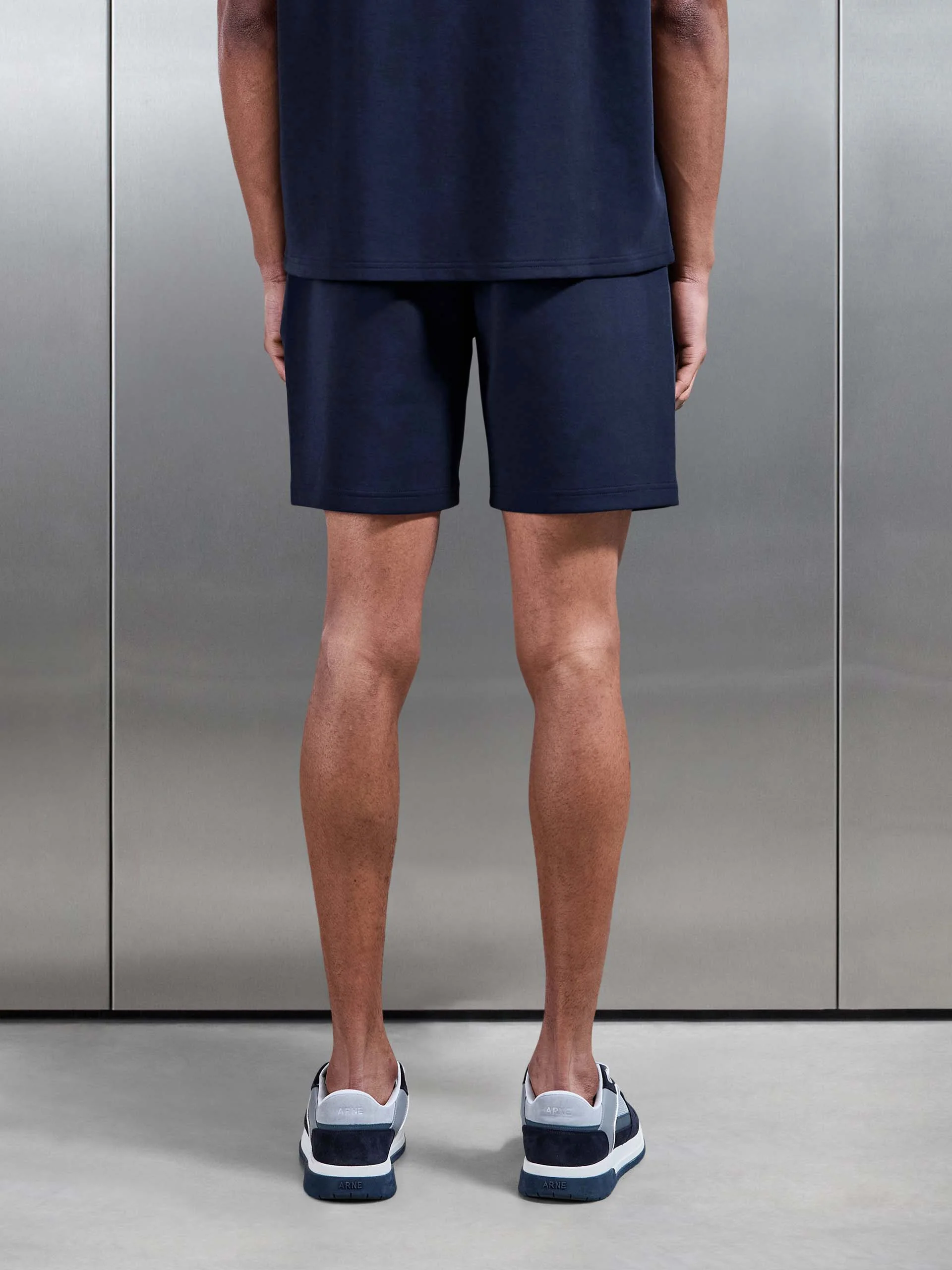 Everyday Luxe Relaxed Short in Navy - Image 3