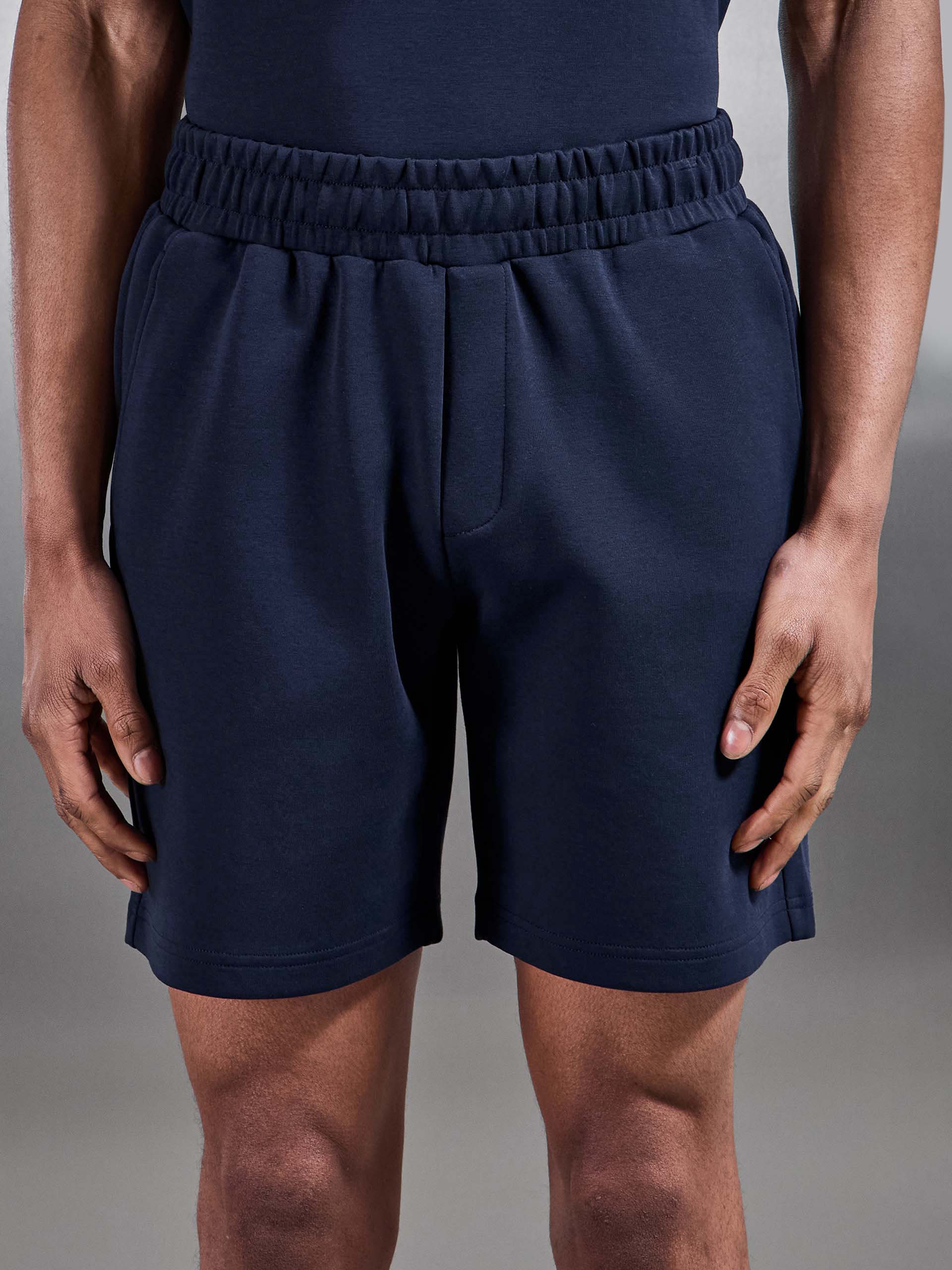 Everyday Luxe Relaxed Short in Navy - Image 5