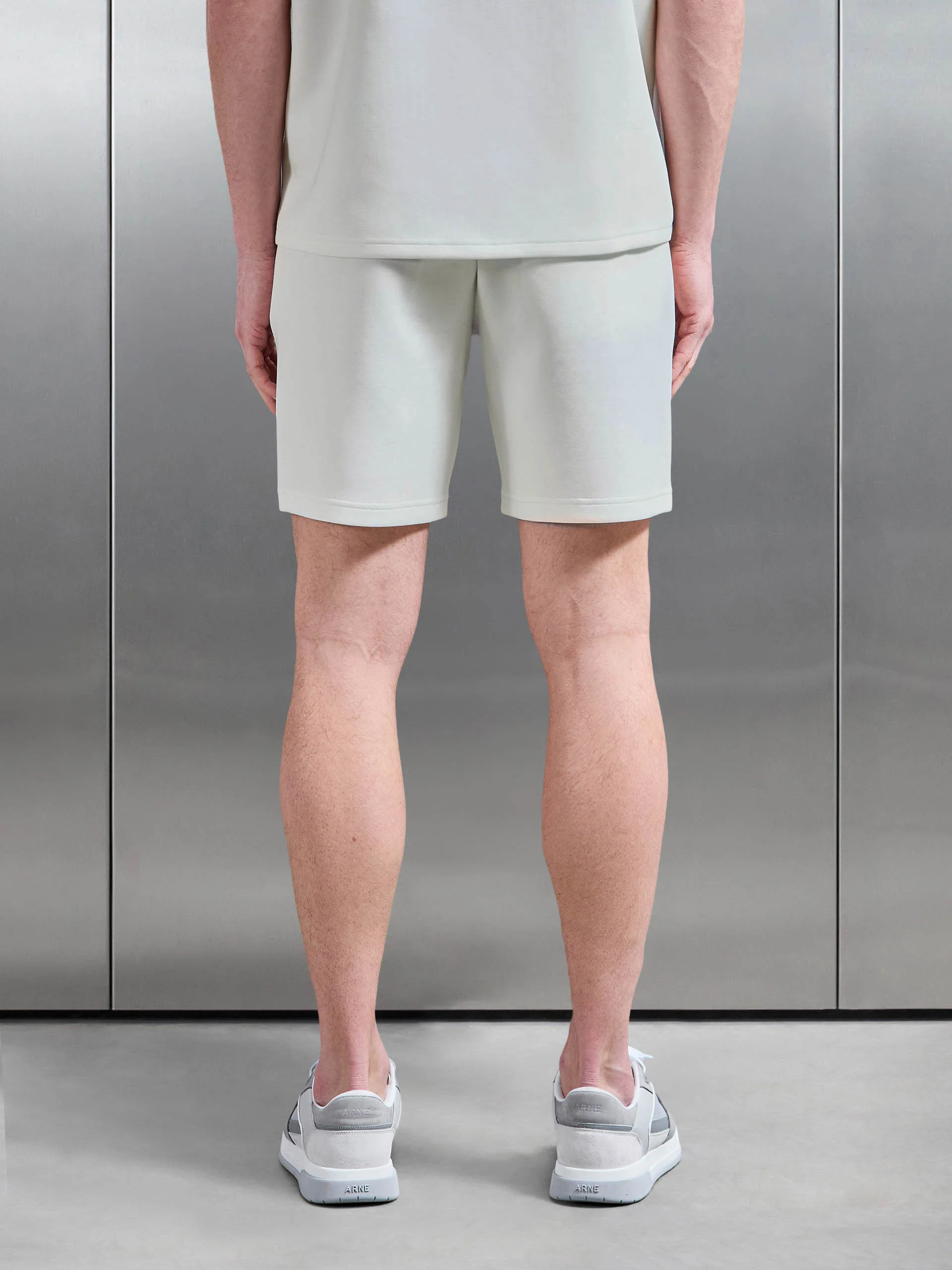 Everyday Luxe Relaxed Short in Off White - Image 4