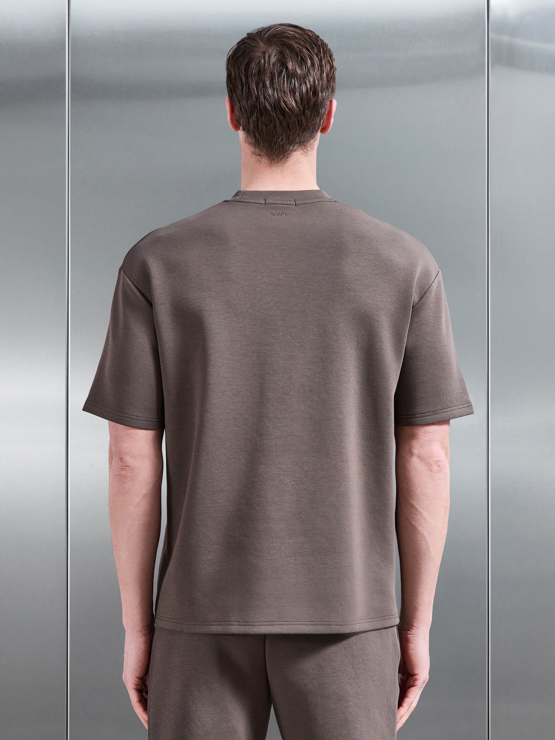 Everyday Luxe Relaxed T-Shirt in Brown - Image 3
