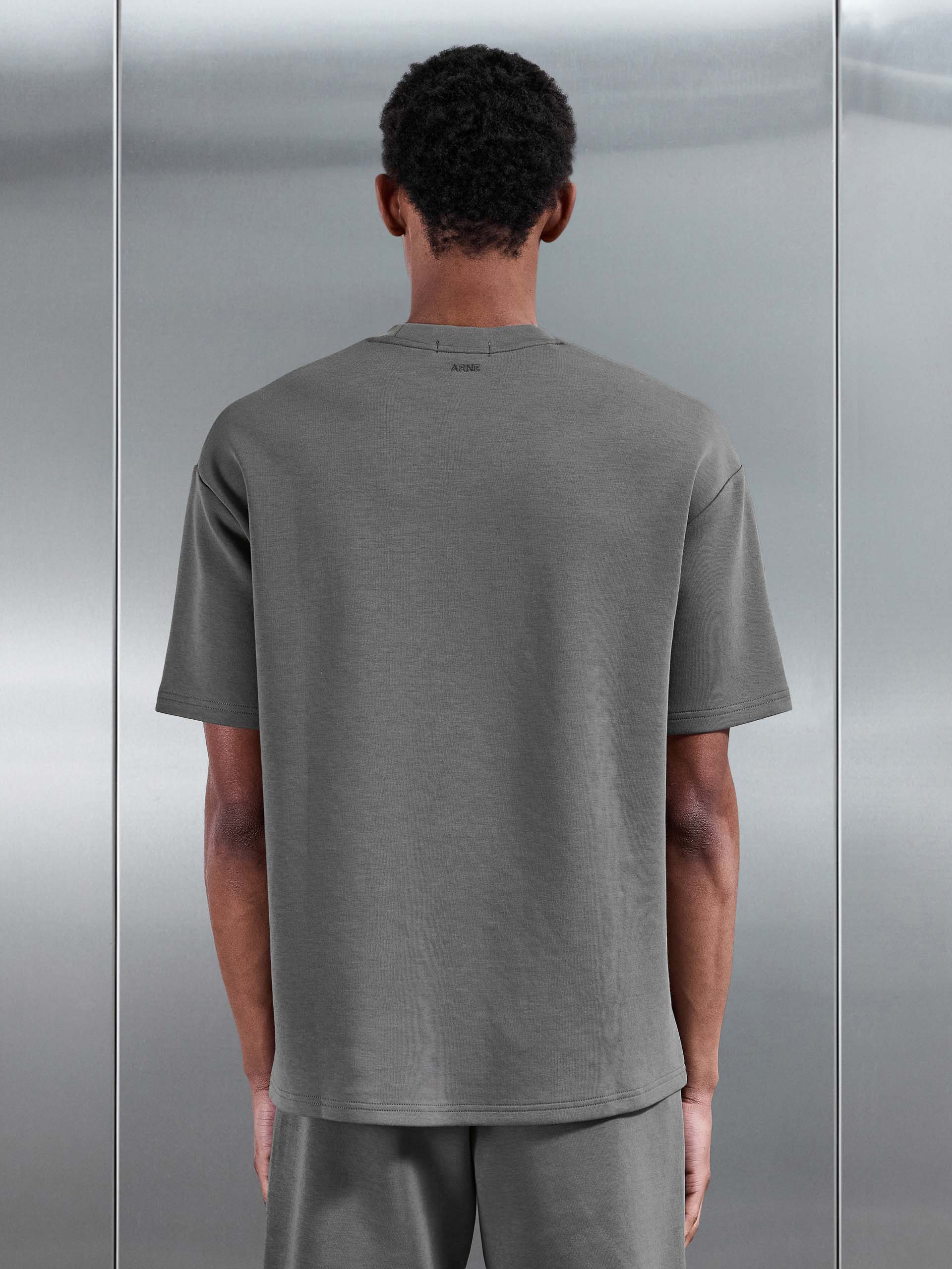 Everyday Luxe Relaxed T-Shirt in Grey - Image 3