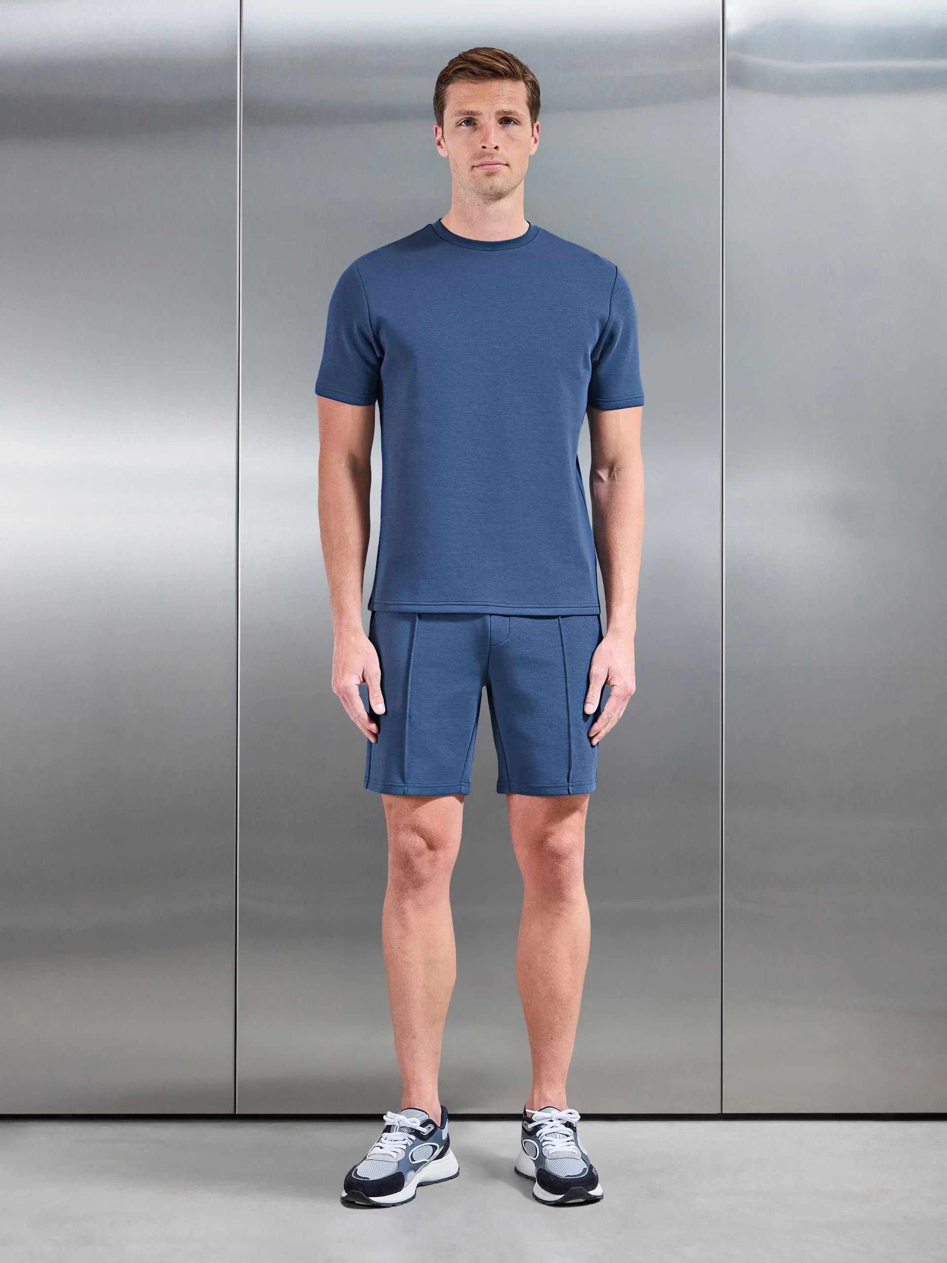 Everyday Luxe Short in Steel Blue - Image 2
