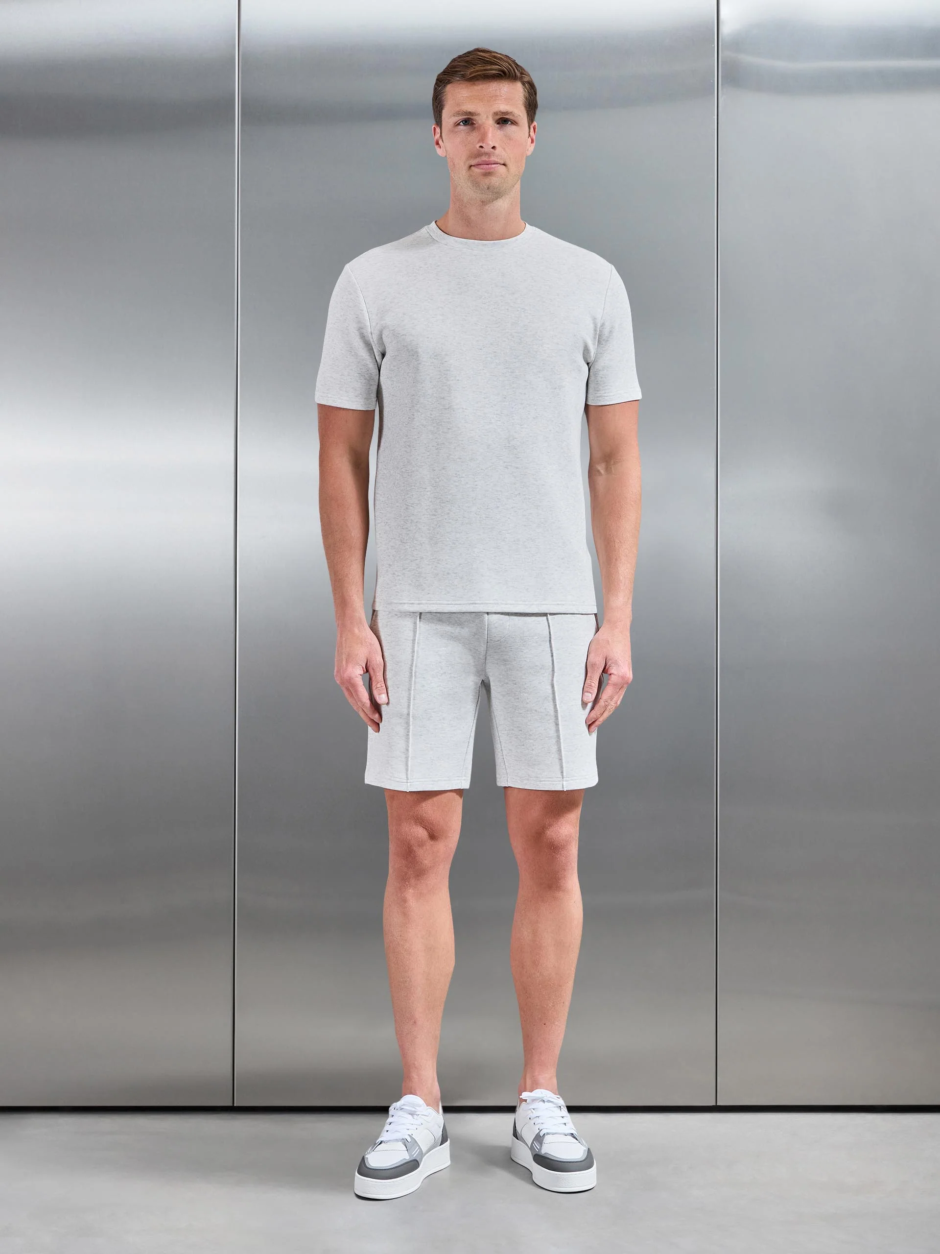 Everyday Luxe Short in White Marl - Image 2