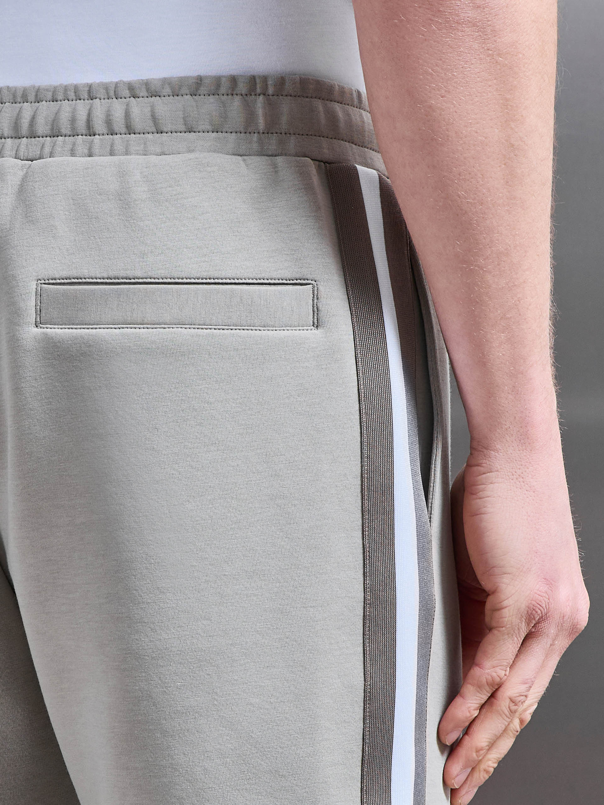 Everyday Luxe Side Stripe Short in Stone - Image 6