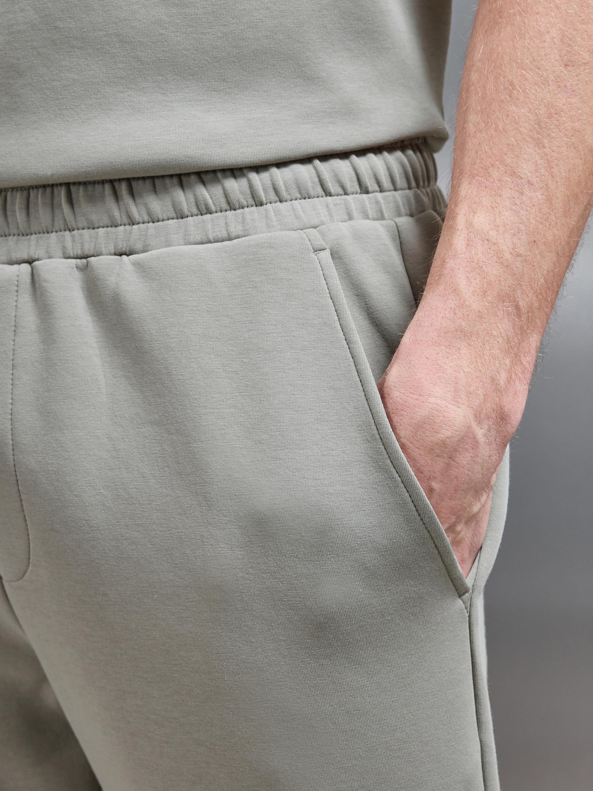 Everyday Luxe Straight Leg Jogger in Stone - Image 3