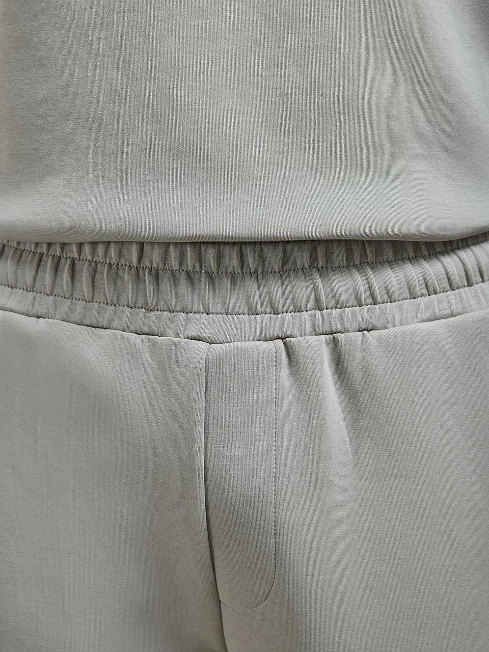 Everyday Luxe Straight Leg Jogger in Stone - Image 5