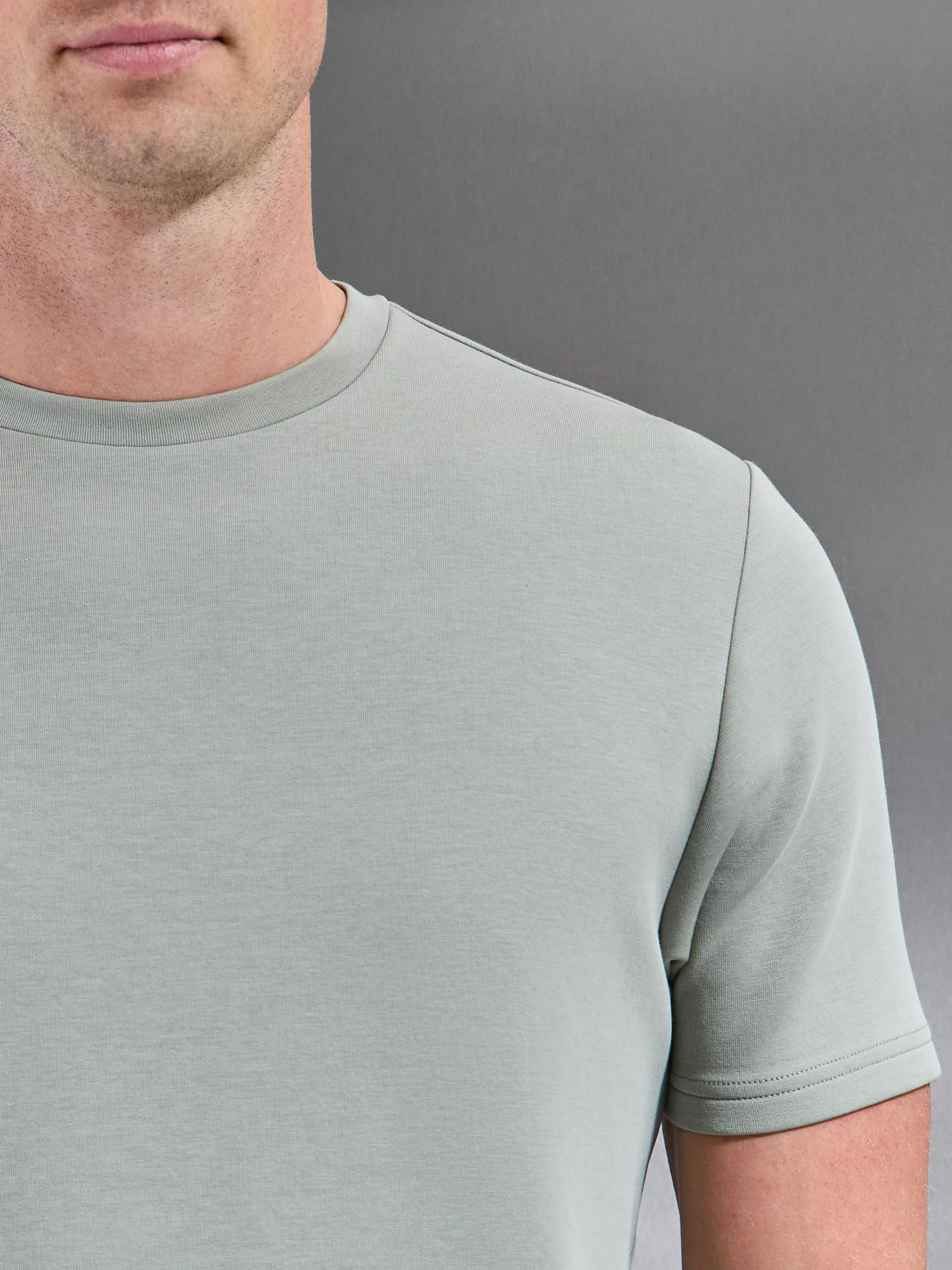 Everyday Luxe T-Shirt in Light Sage - Image 4