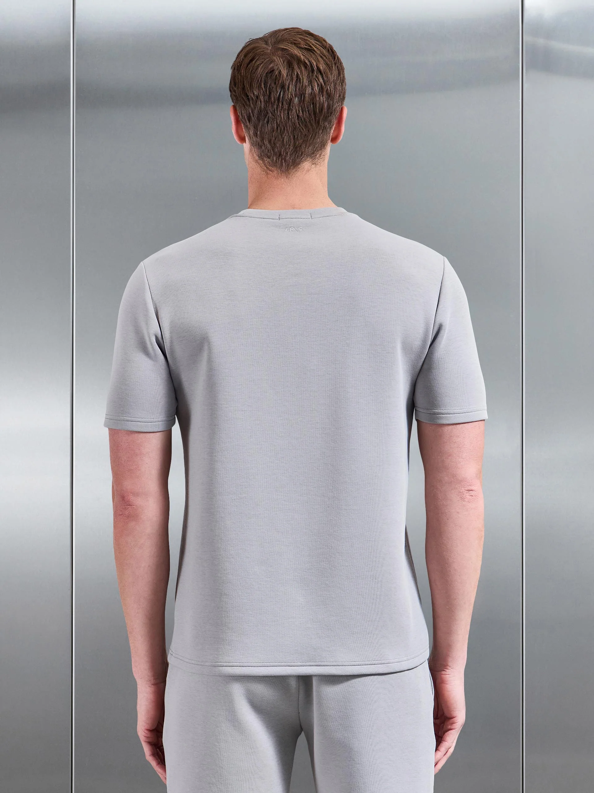 Everyday Luxe T-Shirt in Mid Grey - Image 3