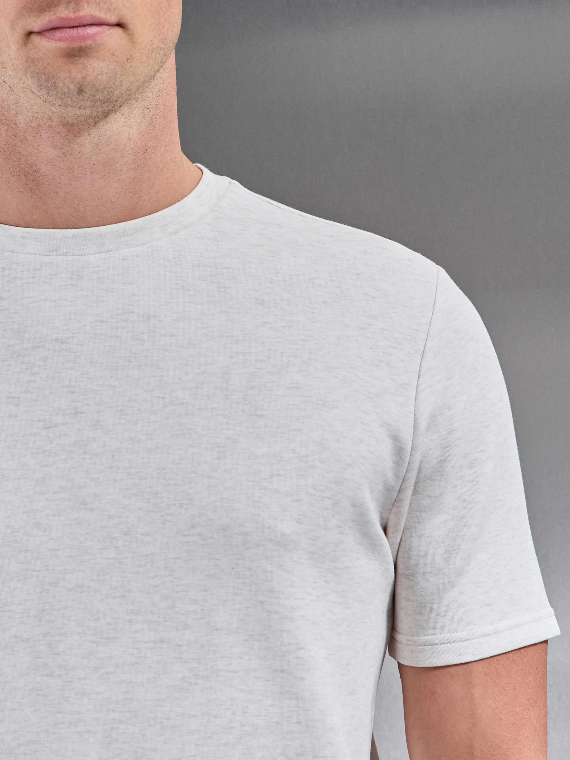 Everyday Luxe T-Shirt in Oatmeal - Image 4