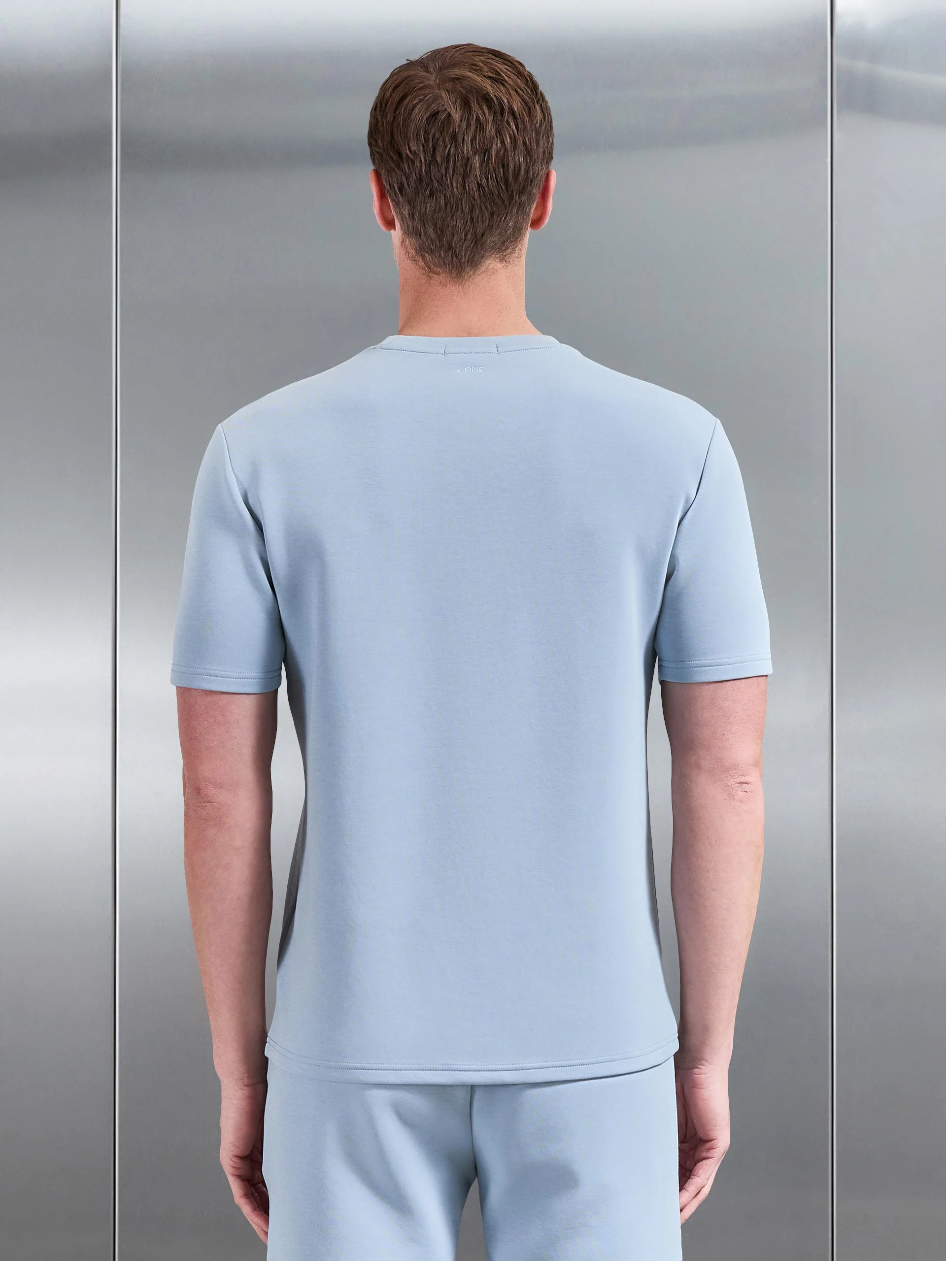 Everyday Luxe T-Shirt in Soft Blue - Image 3