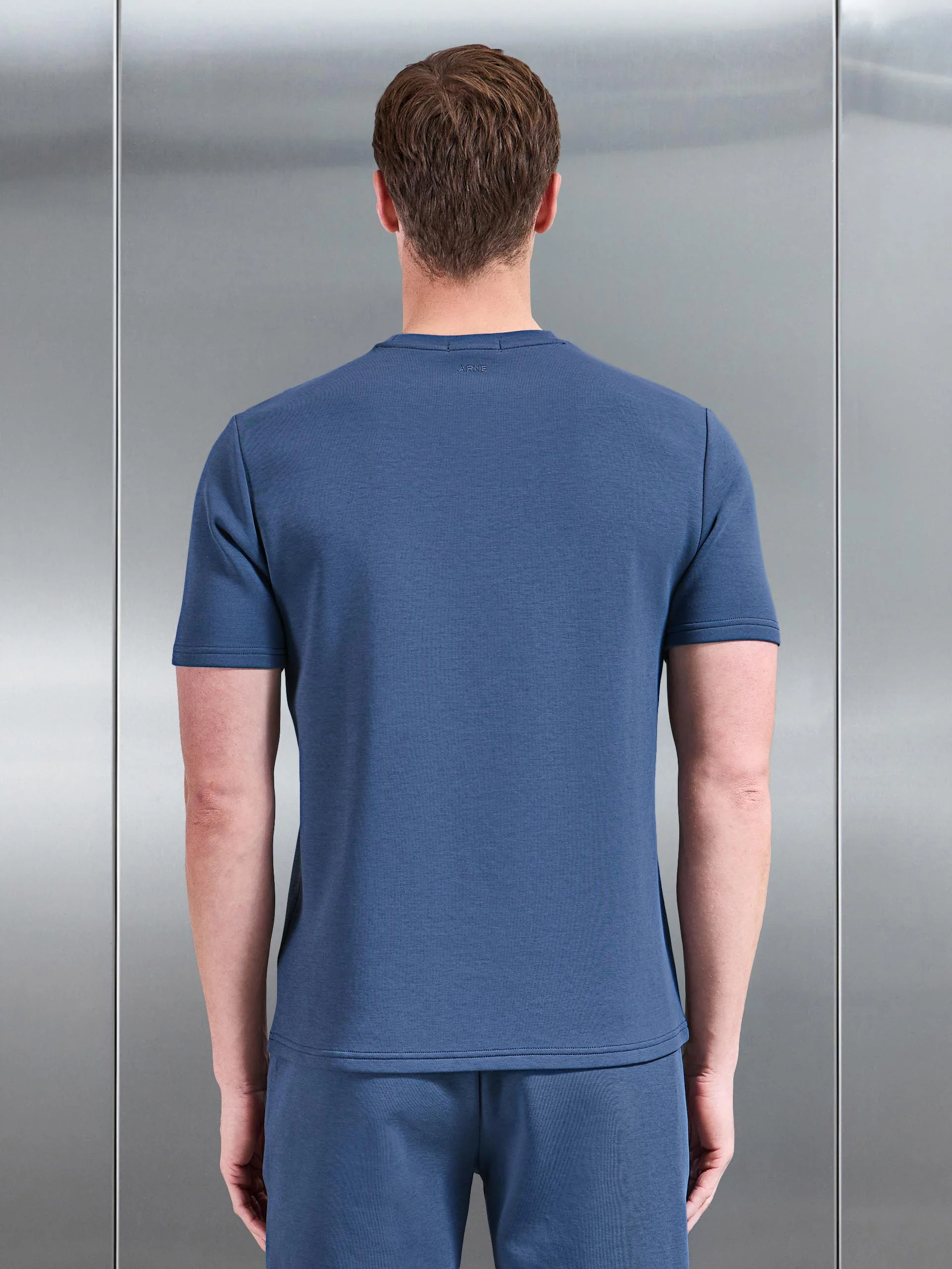 Everyday Luxe T-Shirt in Steel Blue - Image 3