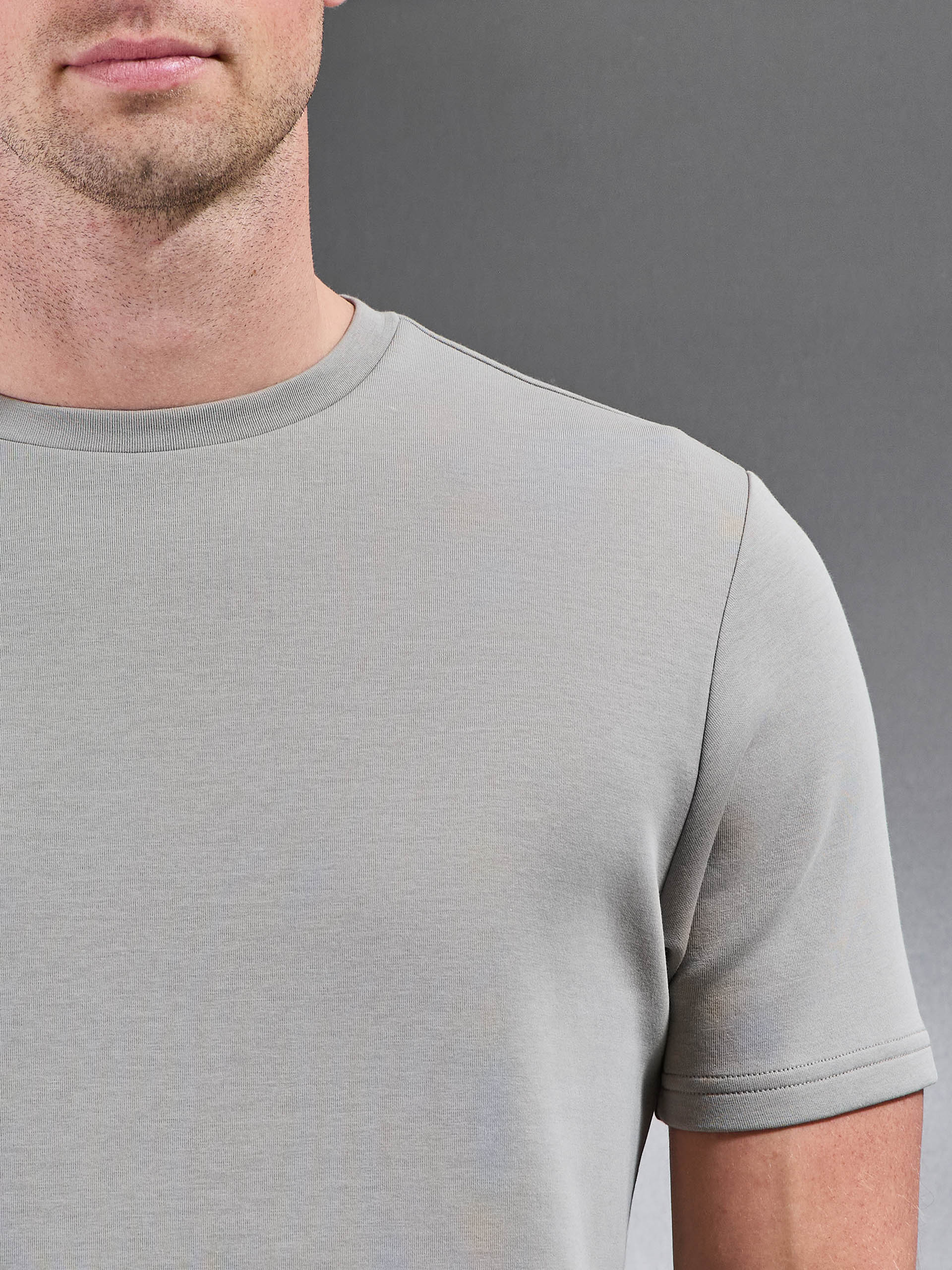 Everyday Luxe T-Shirt in Stone - Image 4