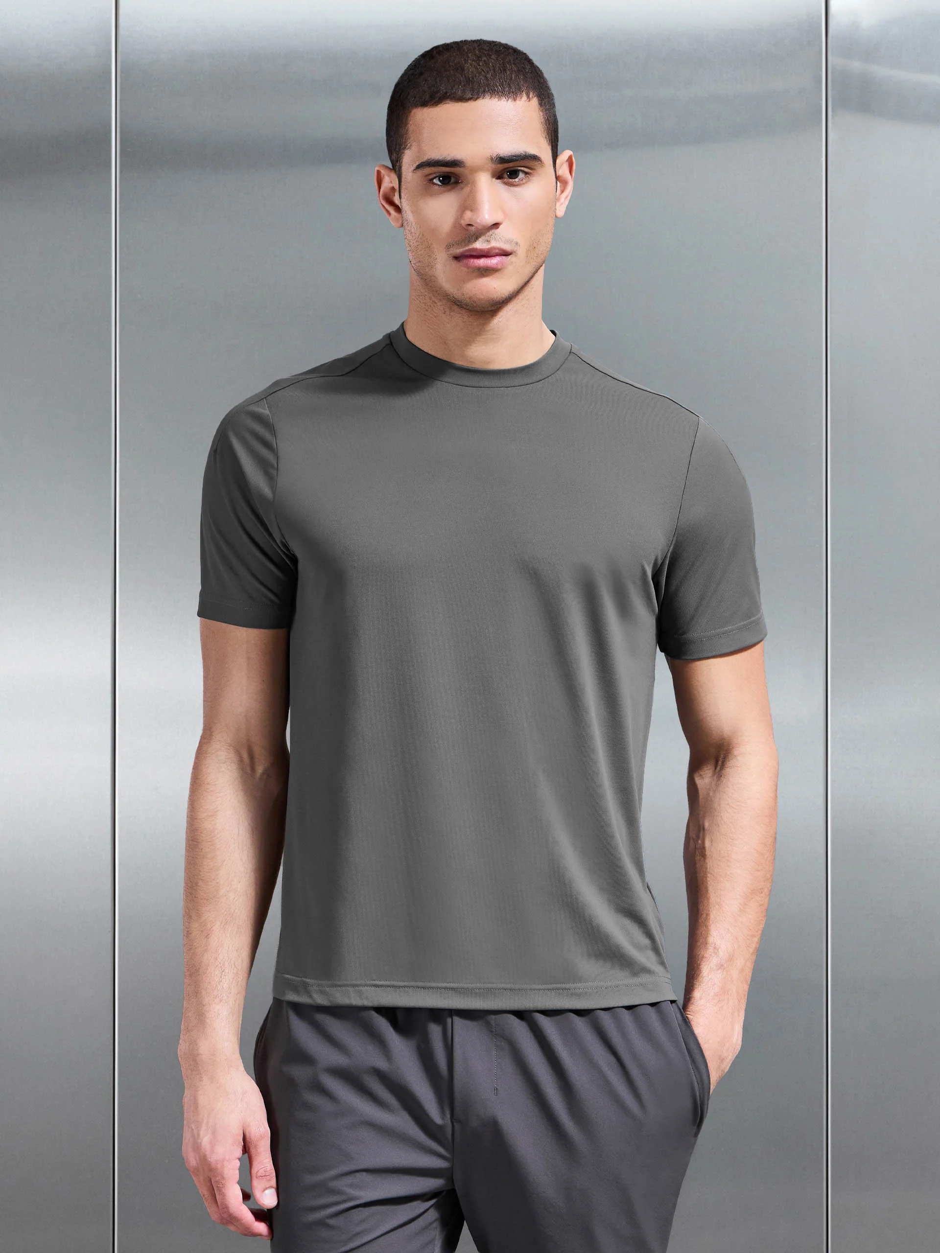 Everyday Technical T-Shirt in Grey - Image 3