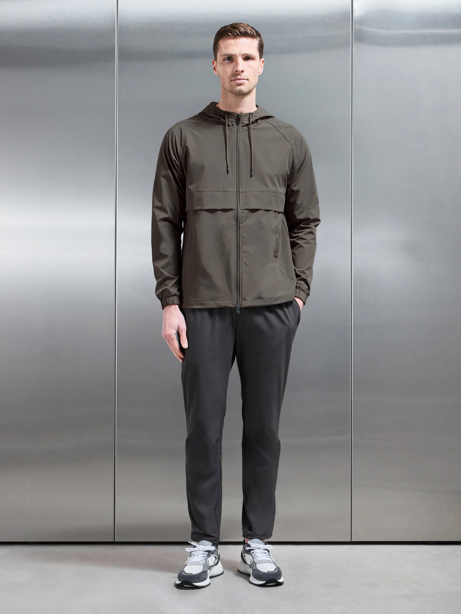 Flex Shell Windbreaker in Olive - Image 6