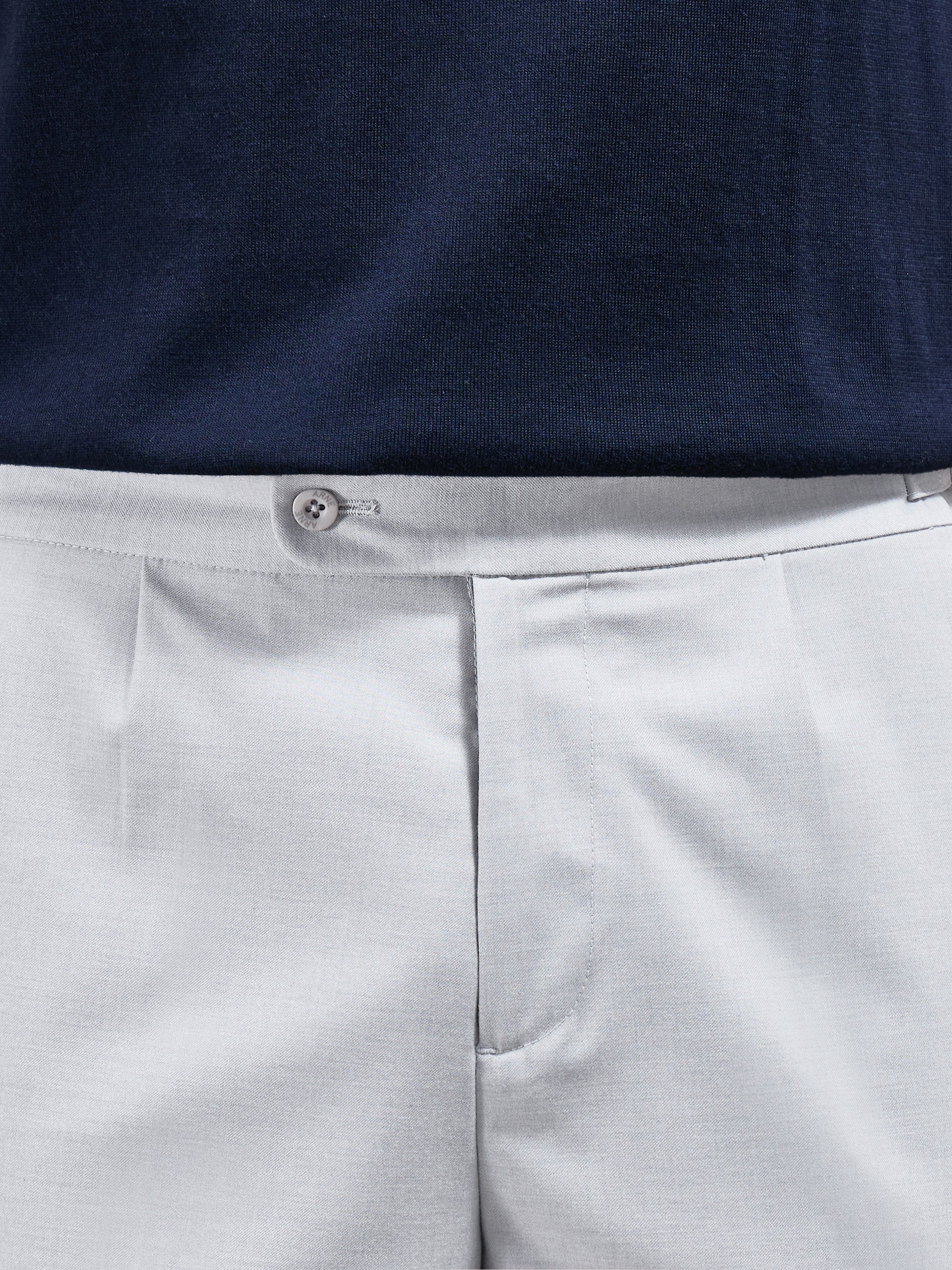 Formal Stretch Side Adjuster Short in Off White - Image 5