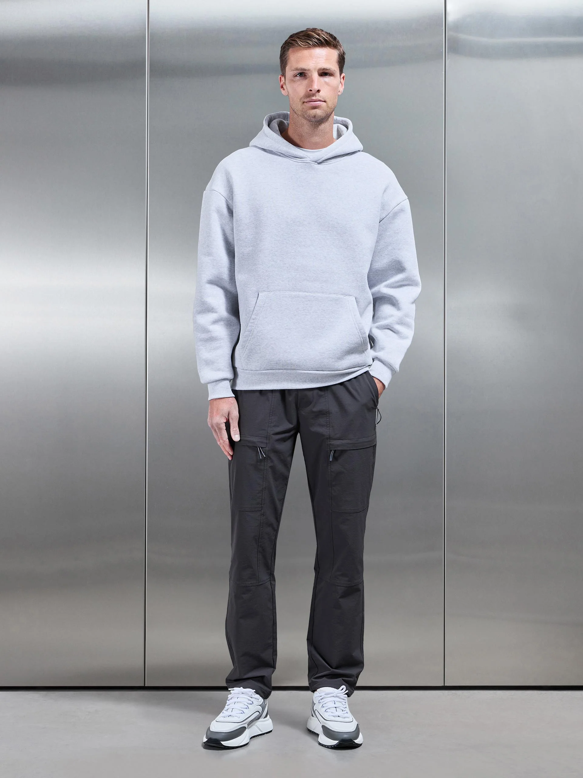 Front Pocket Technical Cargo Pant in Grey - Image 3
