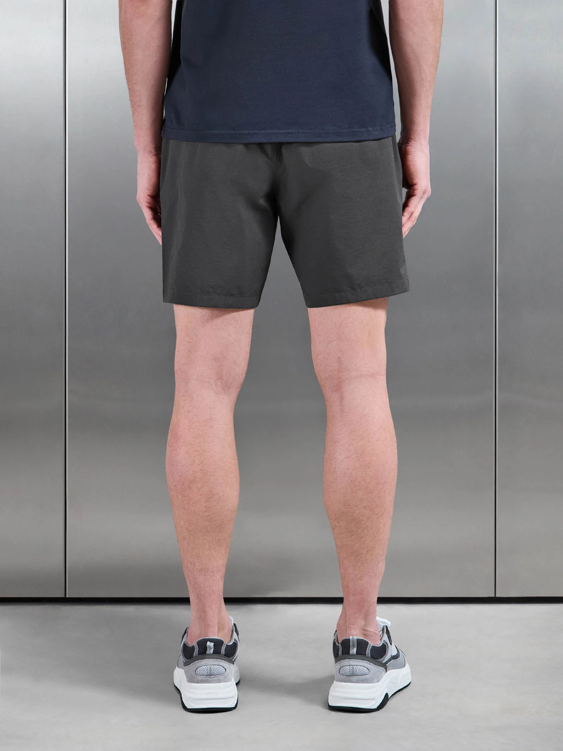 Front Pocket Technical Cargo Short in Grey - Image 3