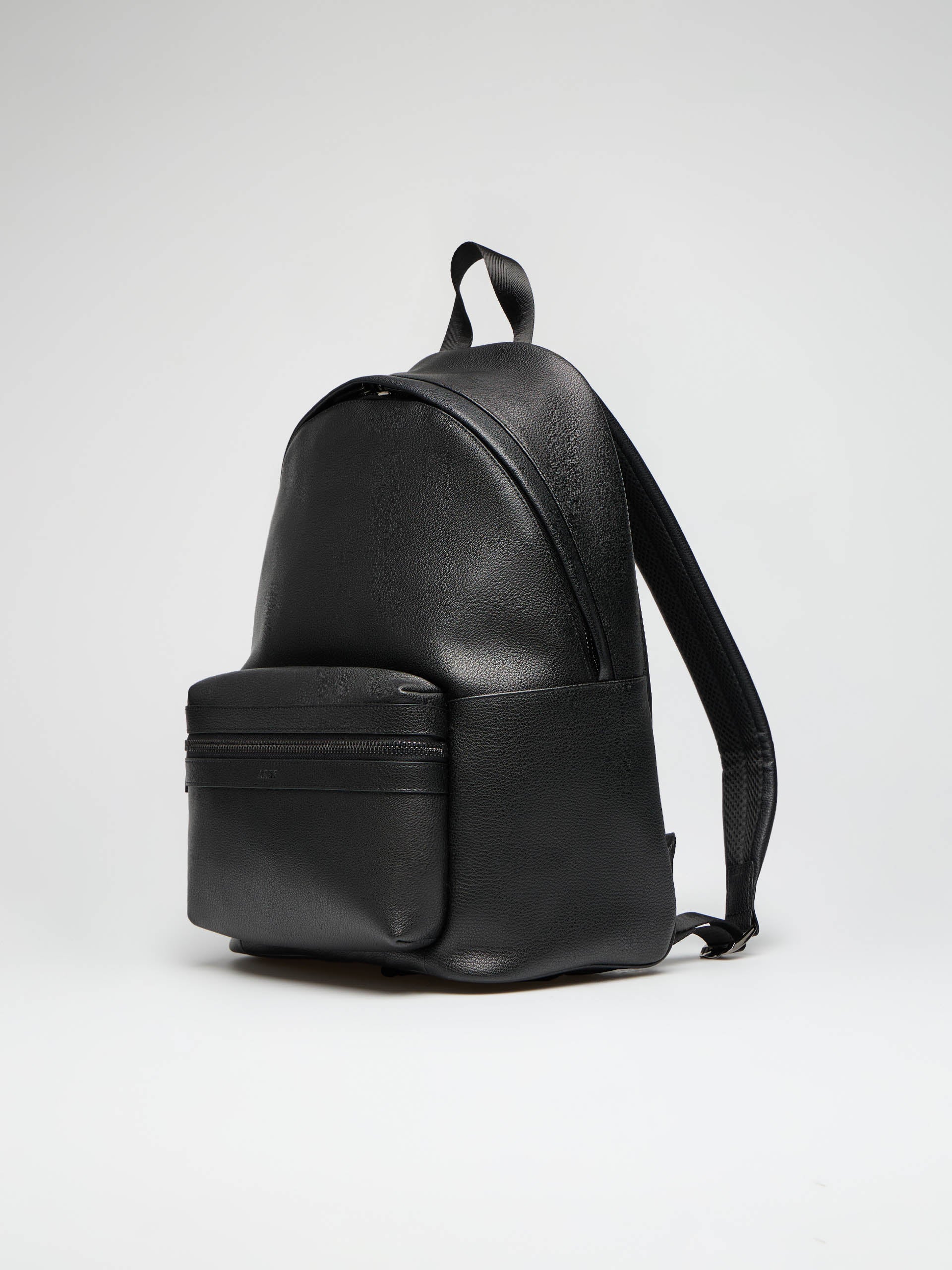 Genuine Leather Backpack in Black - Image 2