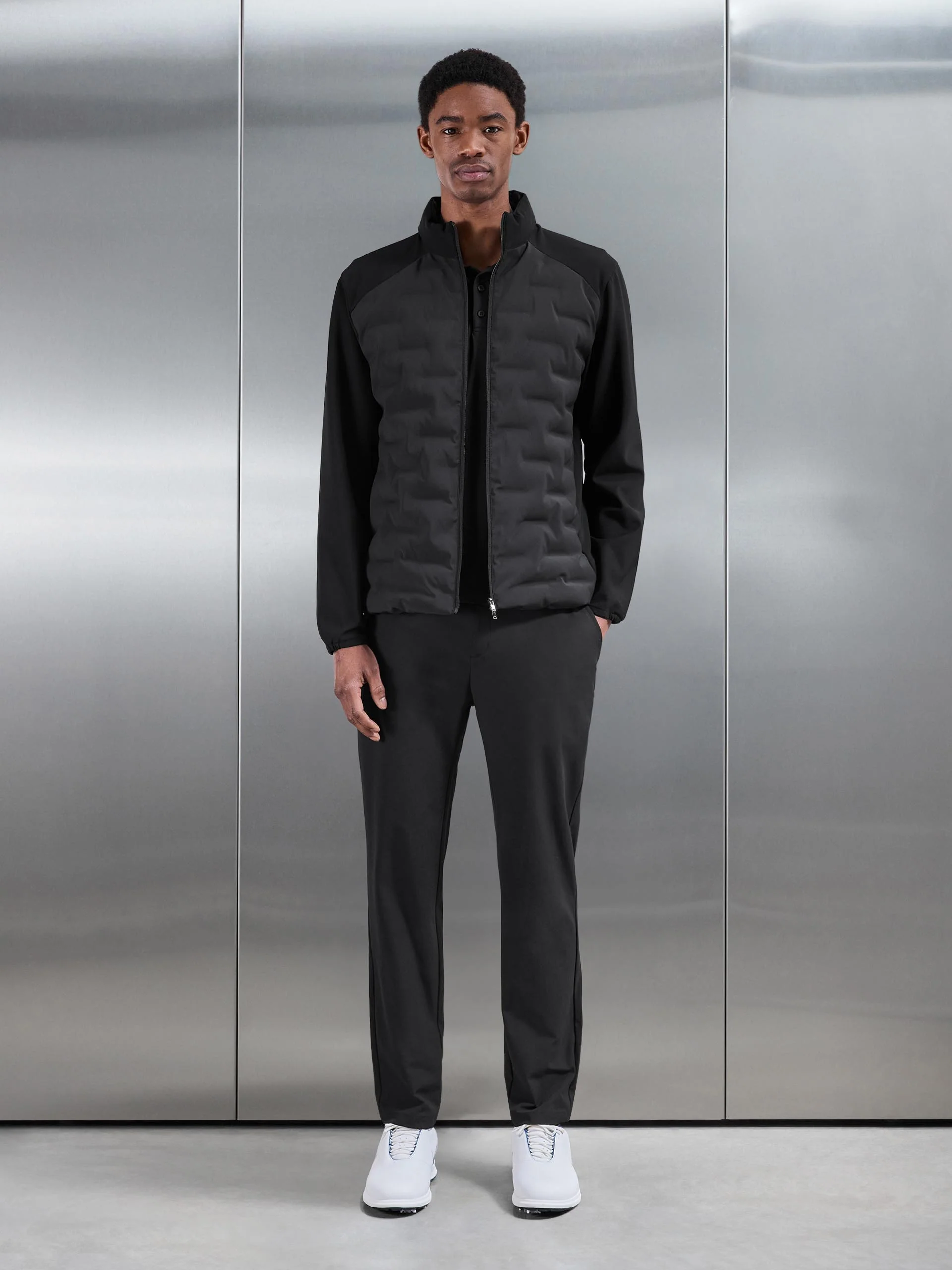 Golf Hybrid Jacket in Black - Image 8