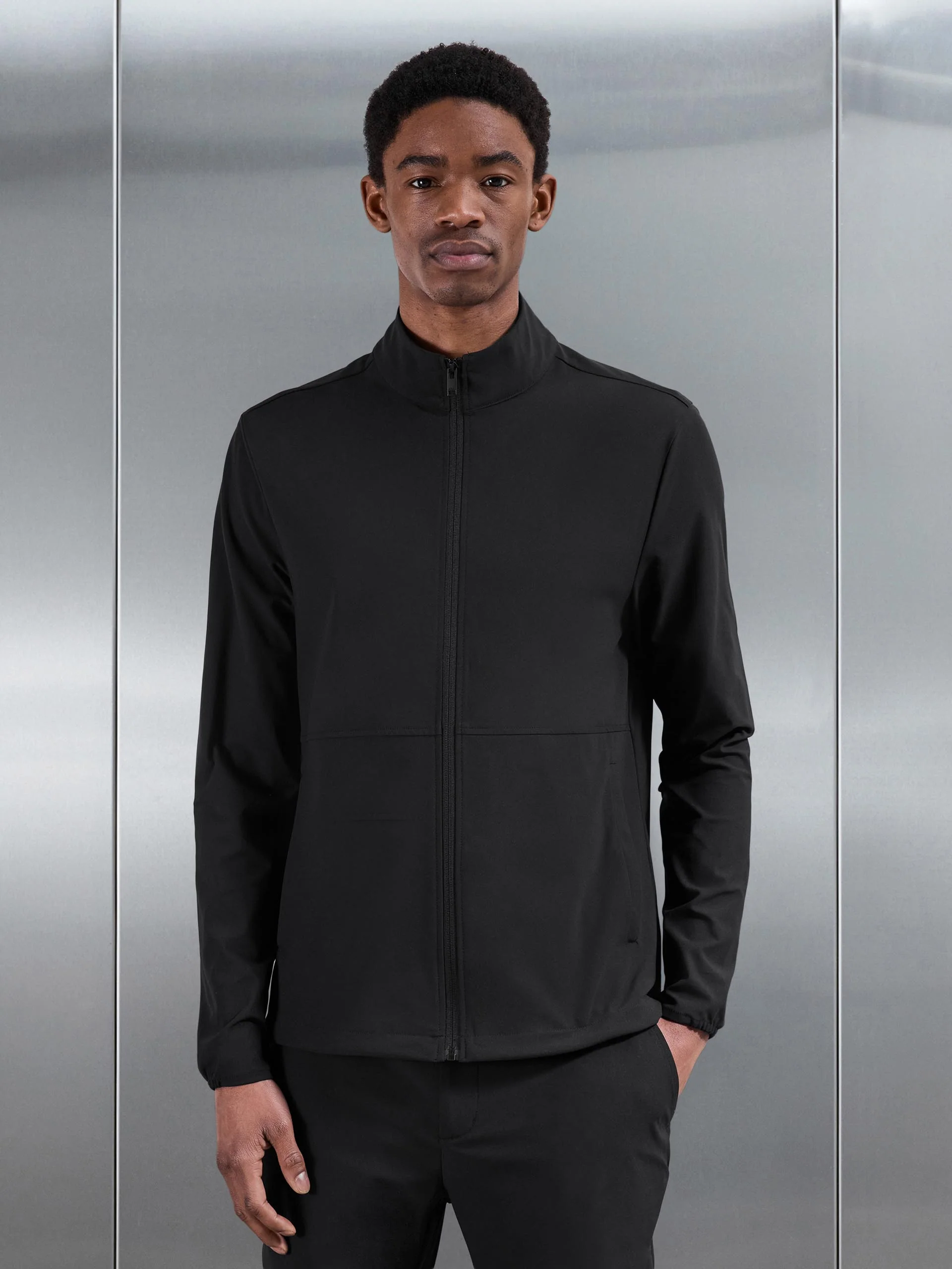 Golf Jacket in Black - Image 3