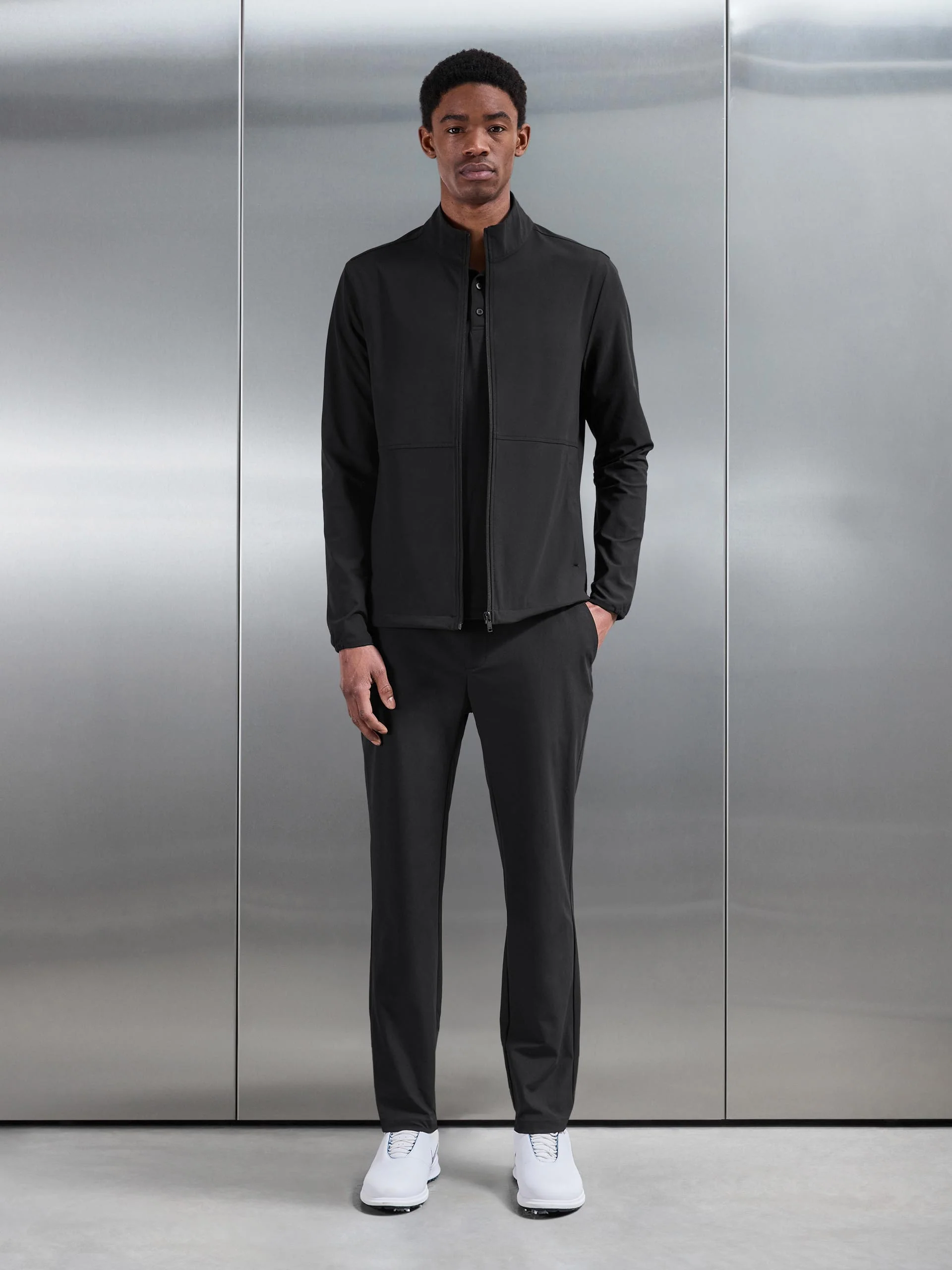 Golf Jacket in Black - Image 5