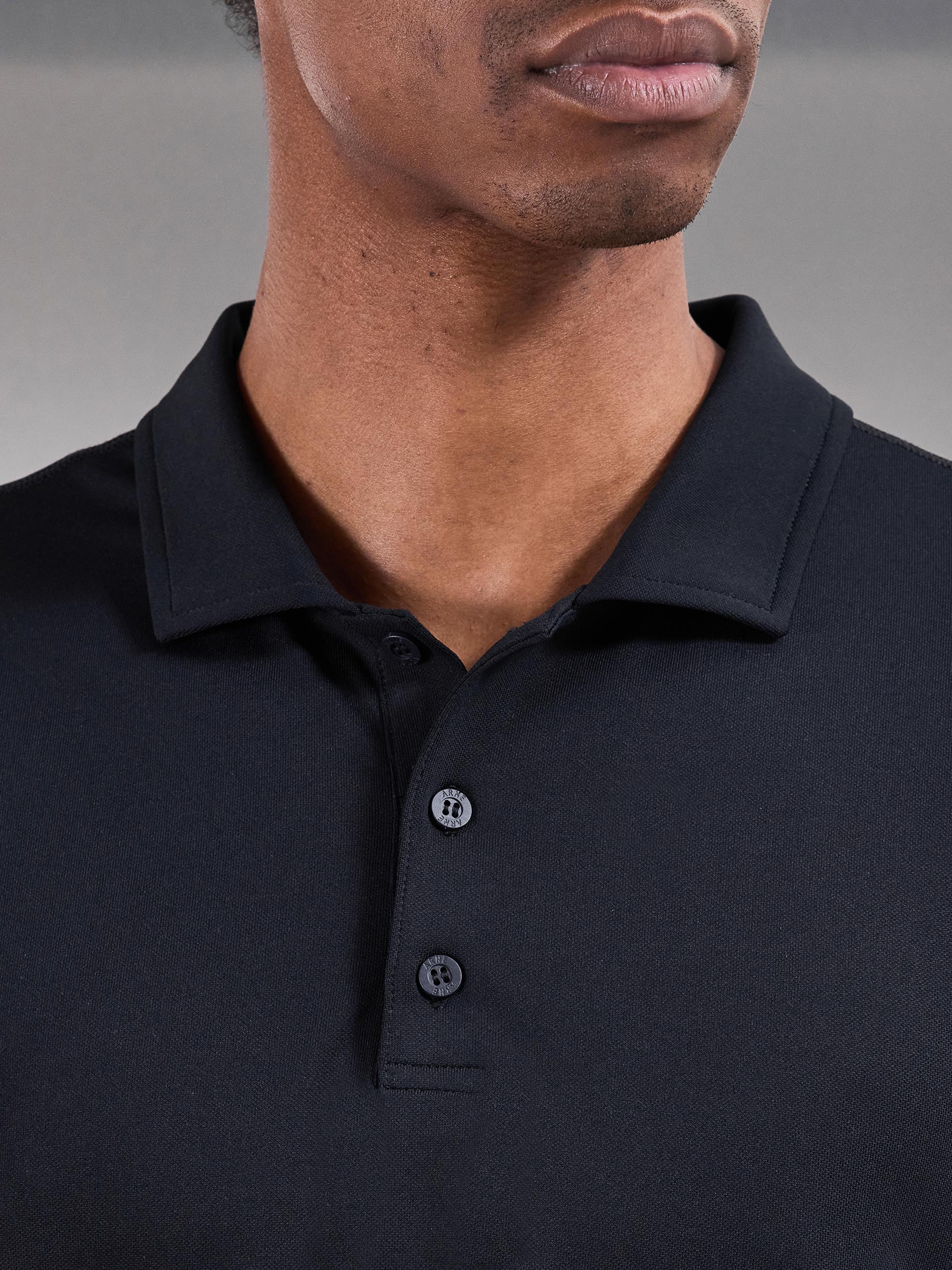 Golf Polo Shirt in Navy - Image 6