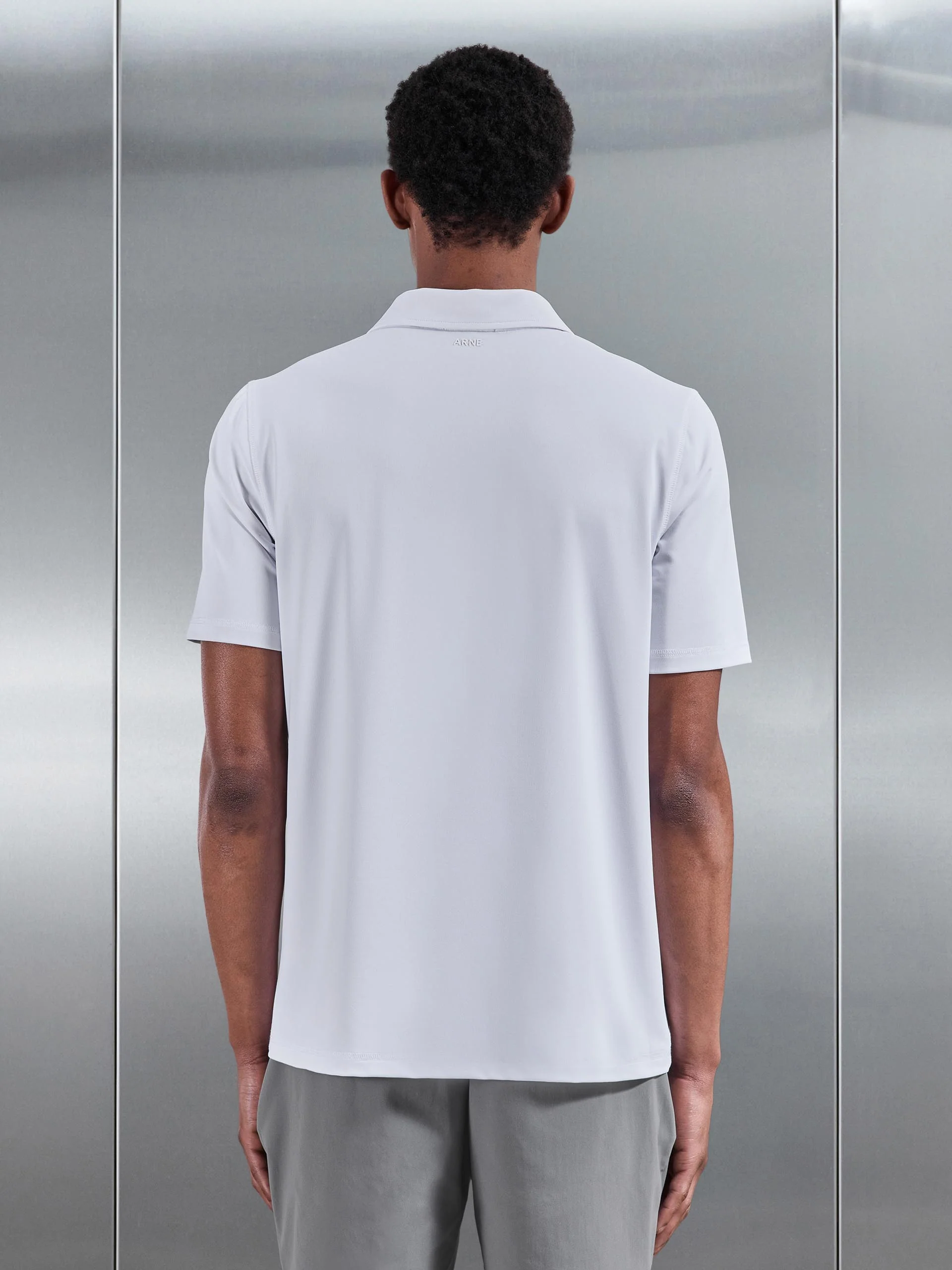 Golf Polo Shirt in White - Image 5