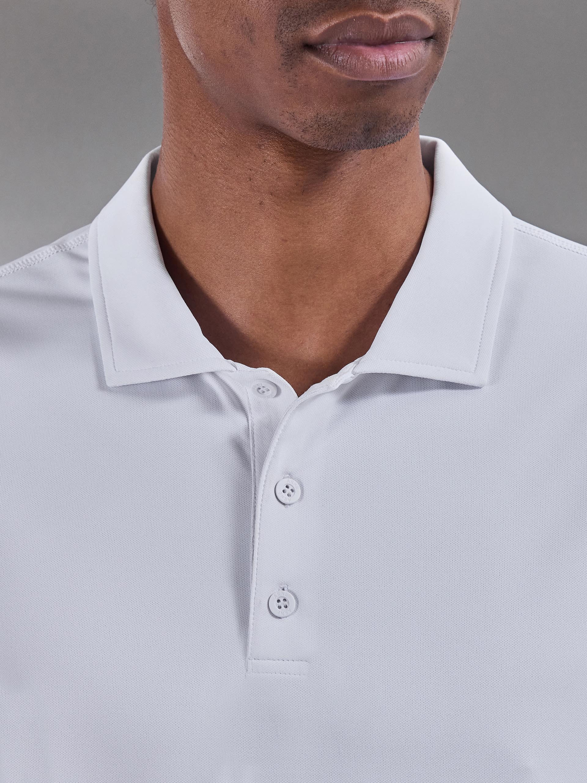 Golf Polo Shirt in White - Image 6