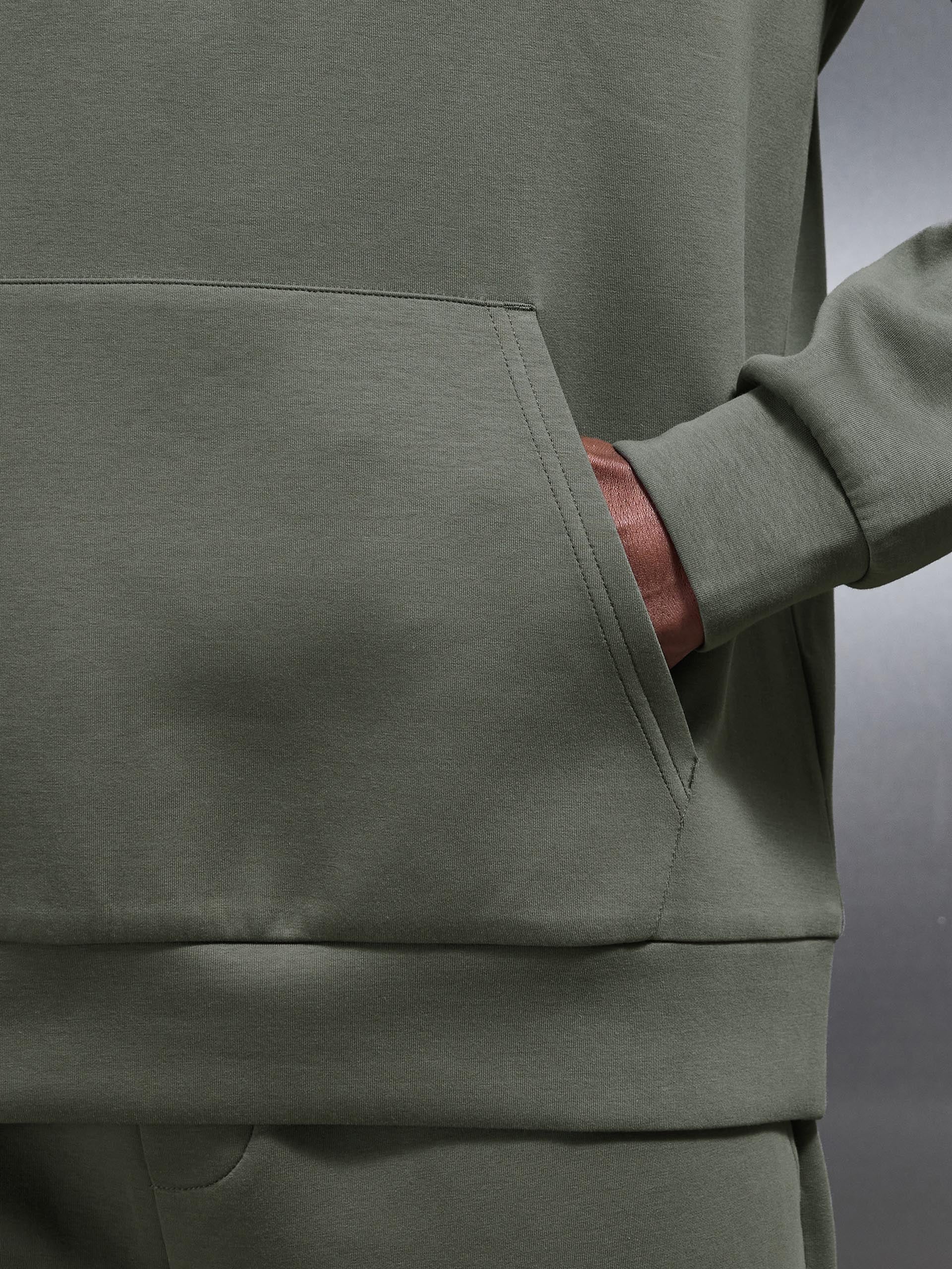 Hybrid Cargo Hoodie in Olive - Image 5