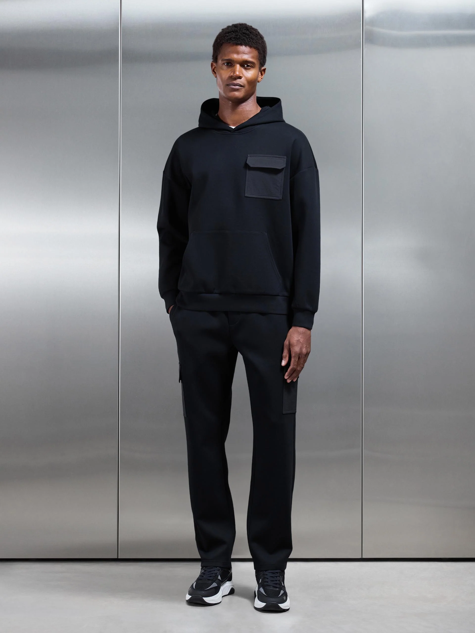 Hybrid Cargo Jogger in Black - Image 2