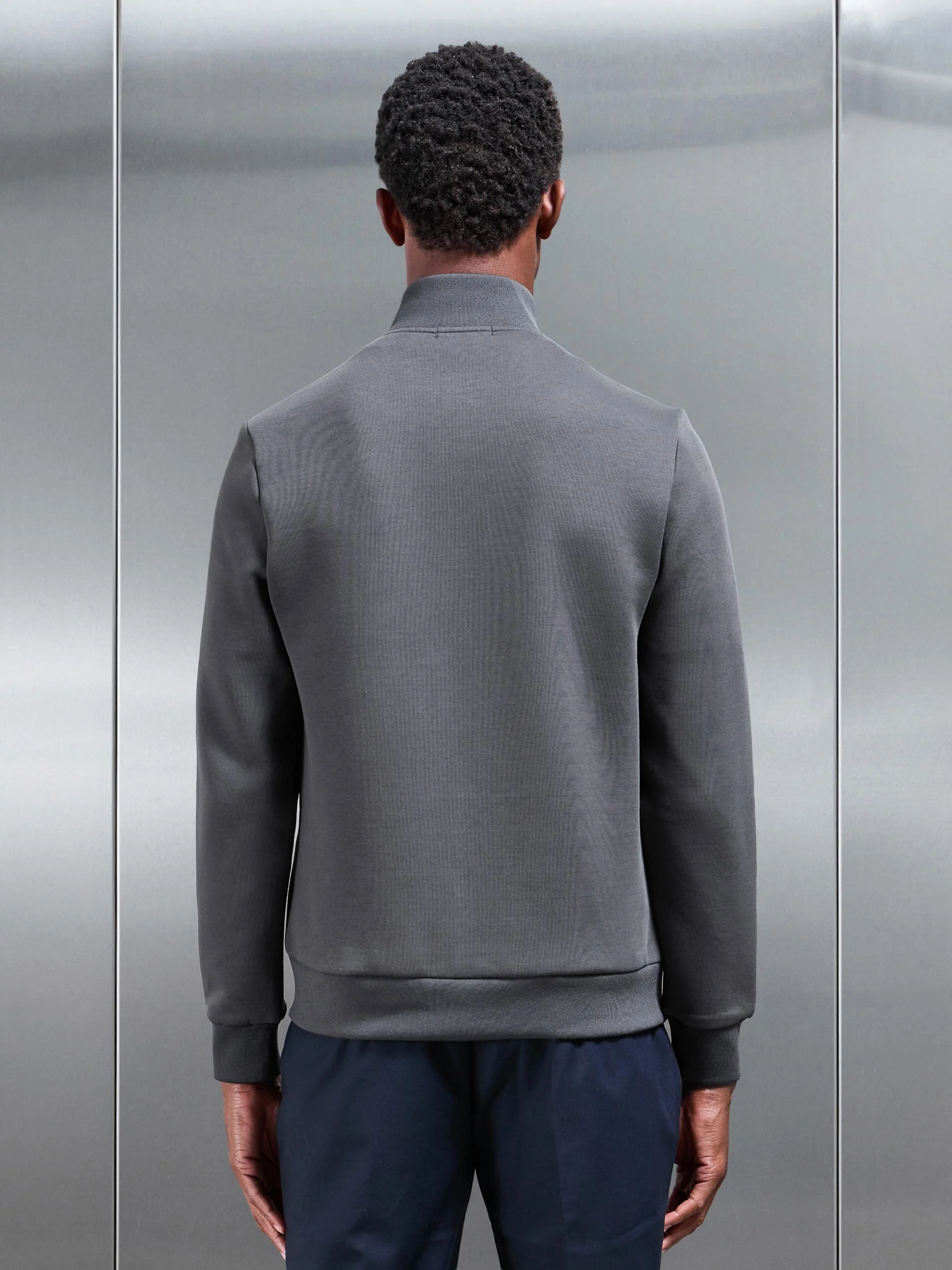 Hybrid Panel Puffer Jacket in Grey - Image 3