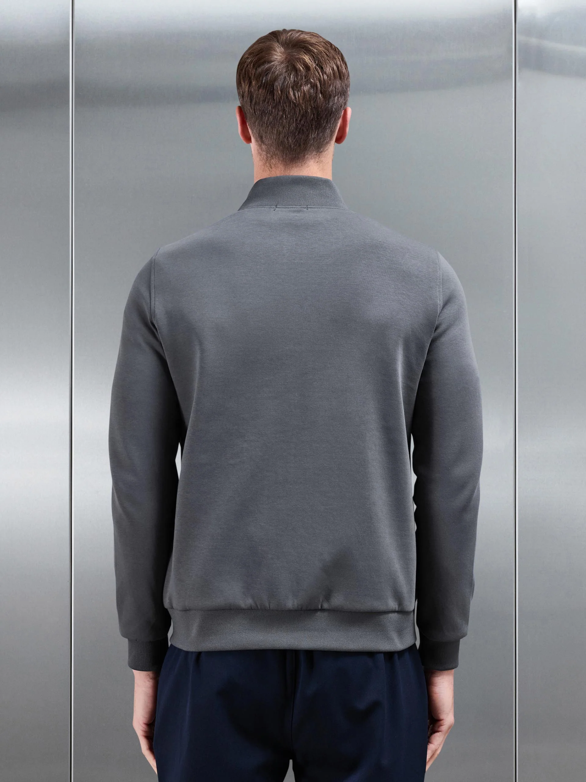 Hybrid Quilted Jacket in Grey - Image 3