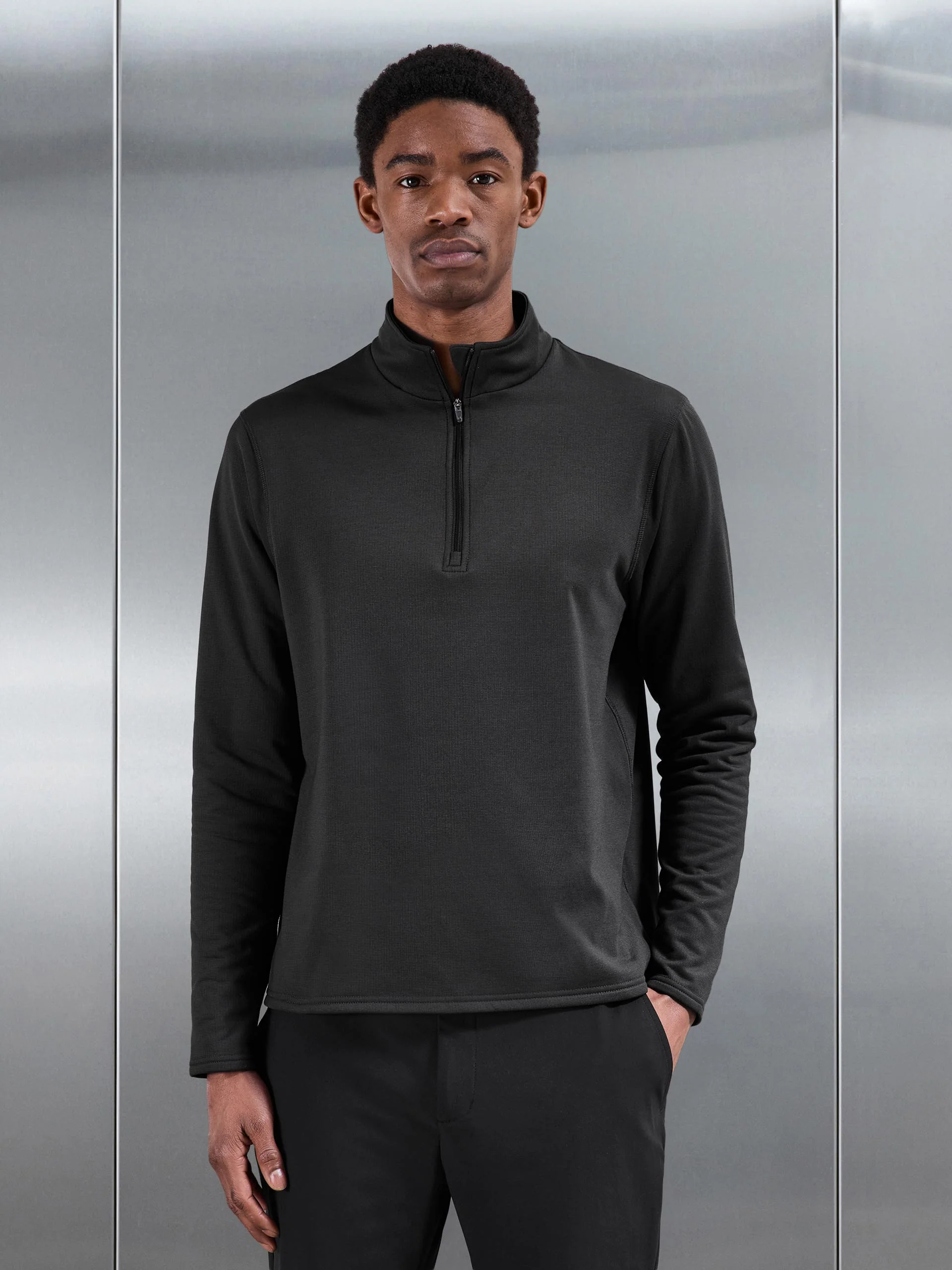 Insulating Golf Mid Layer in Grey - Image 7
