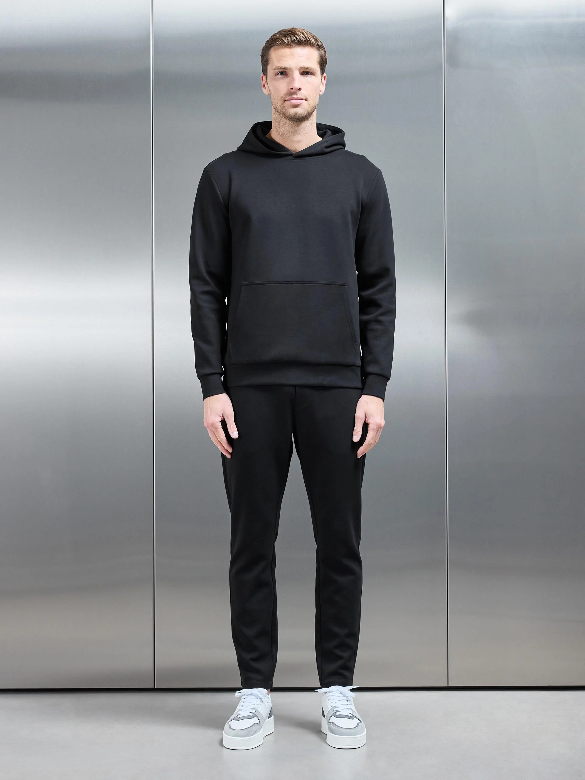 Interlock Jersey Essential Jogger in Black - Image 3