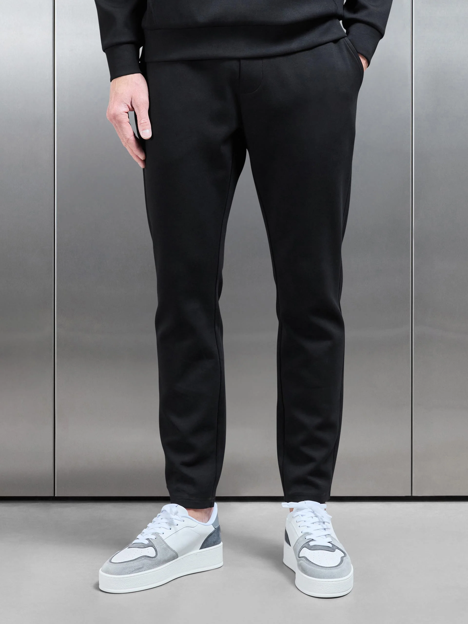 Interlock Jersey Essential Jogger in Black - Image 4