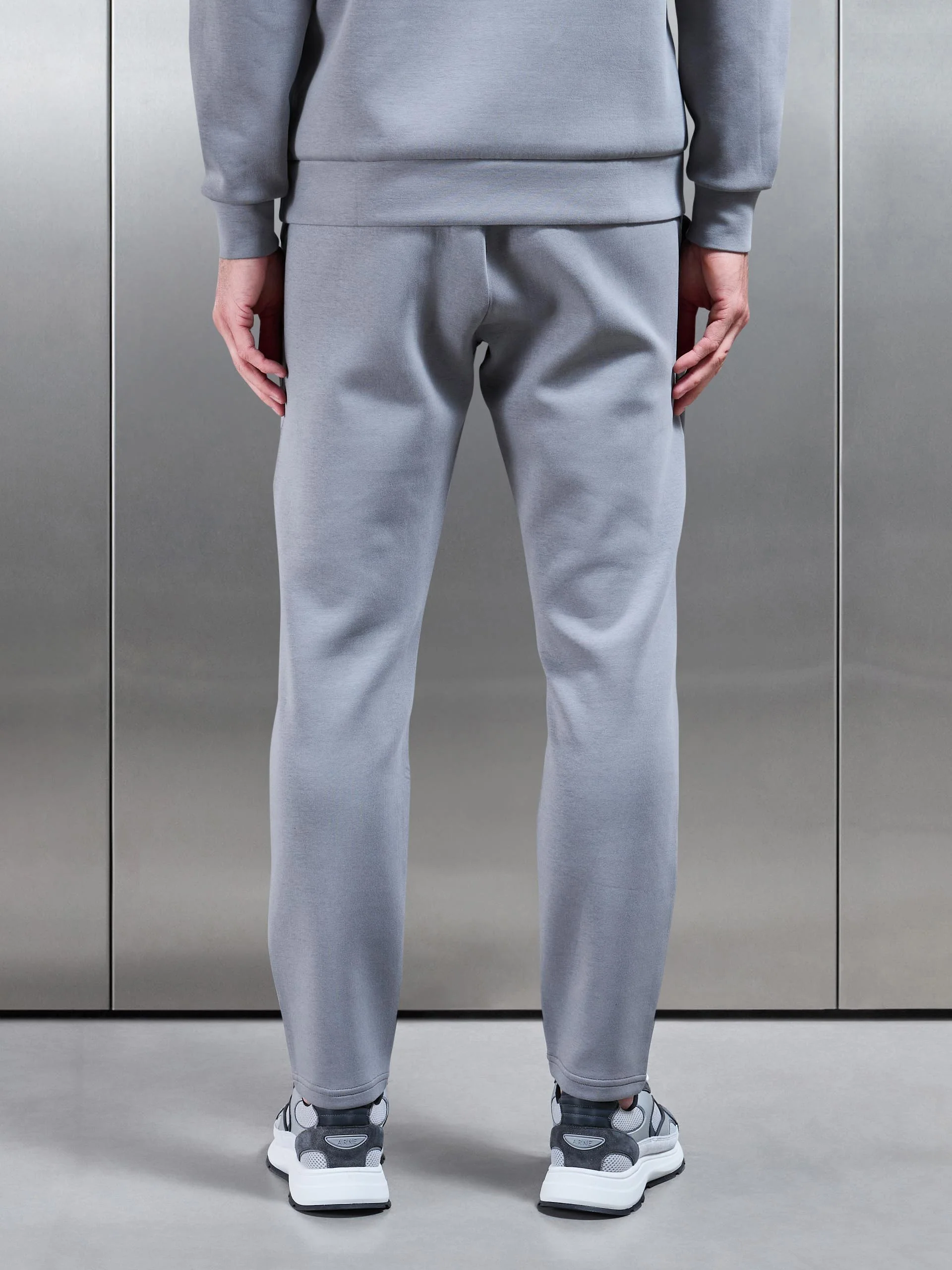 Interlock Jersey Essential Jogger in Grey - Image 3