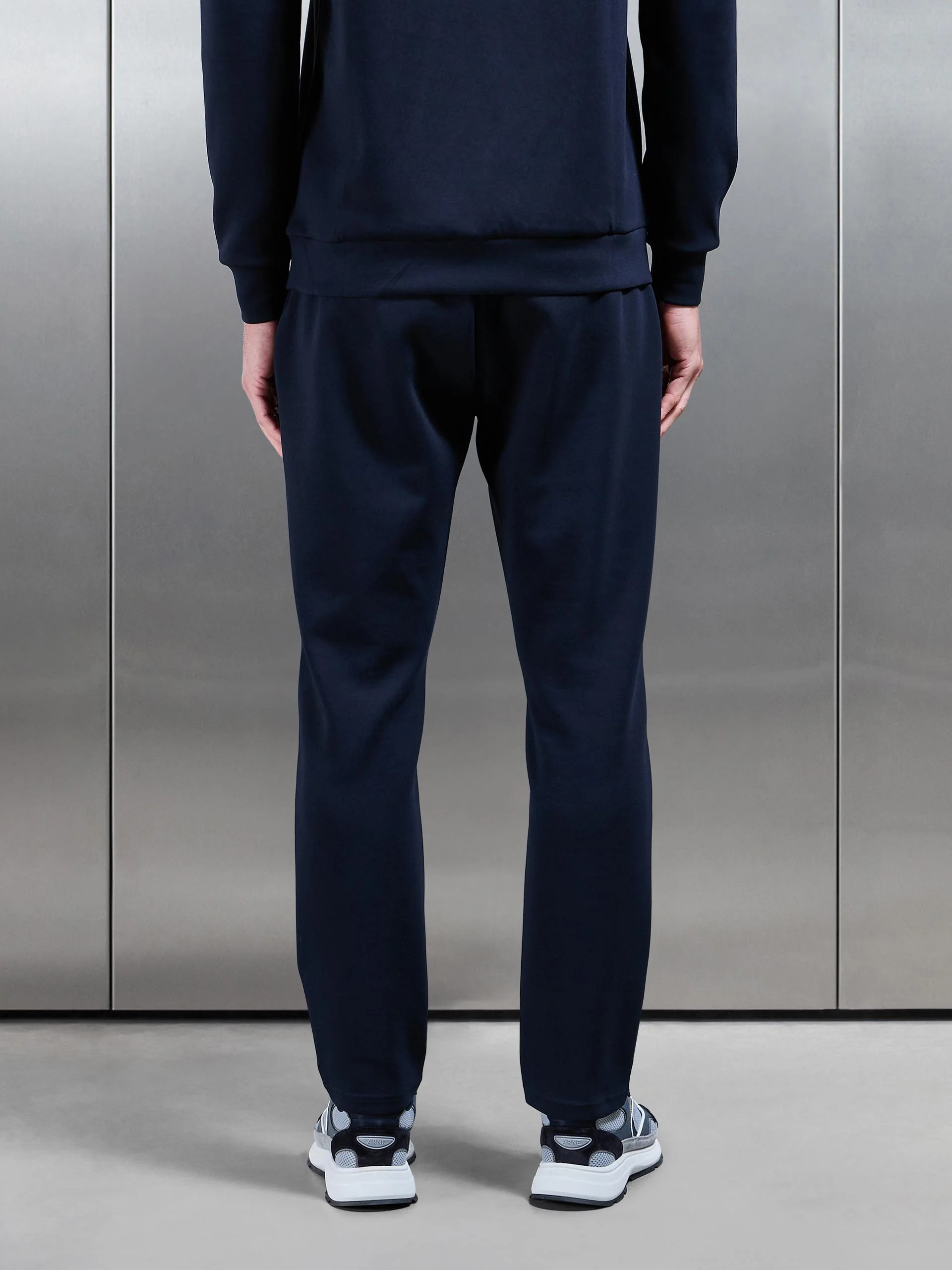 Interlock Jersey Essential Jogger in Navy - Image 3