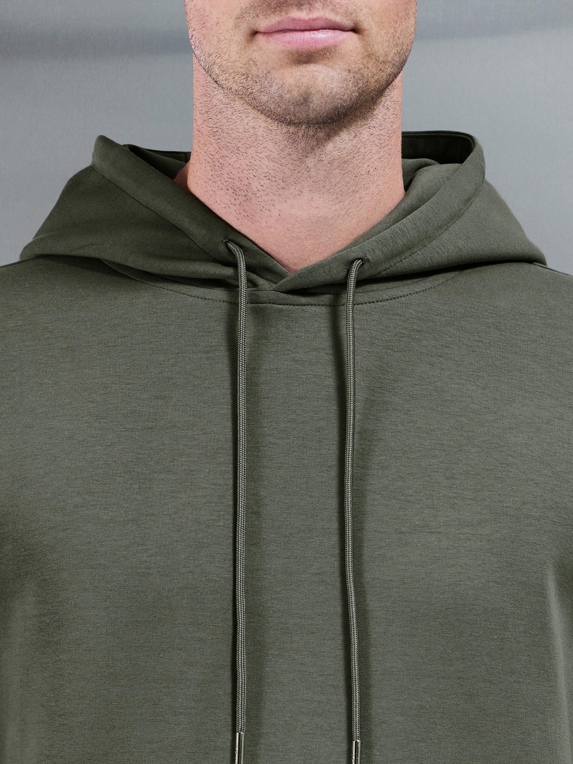 Interlock Jersey Hoodie in Sage - Image 4