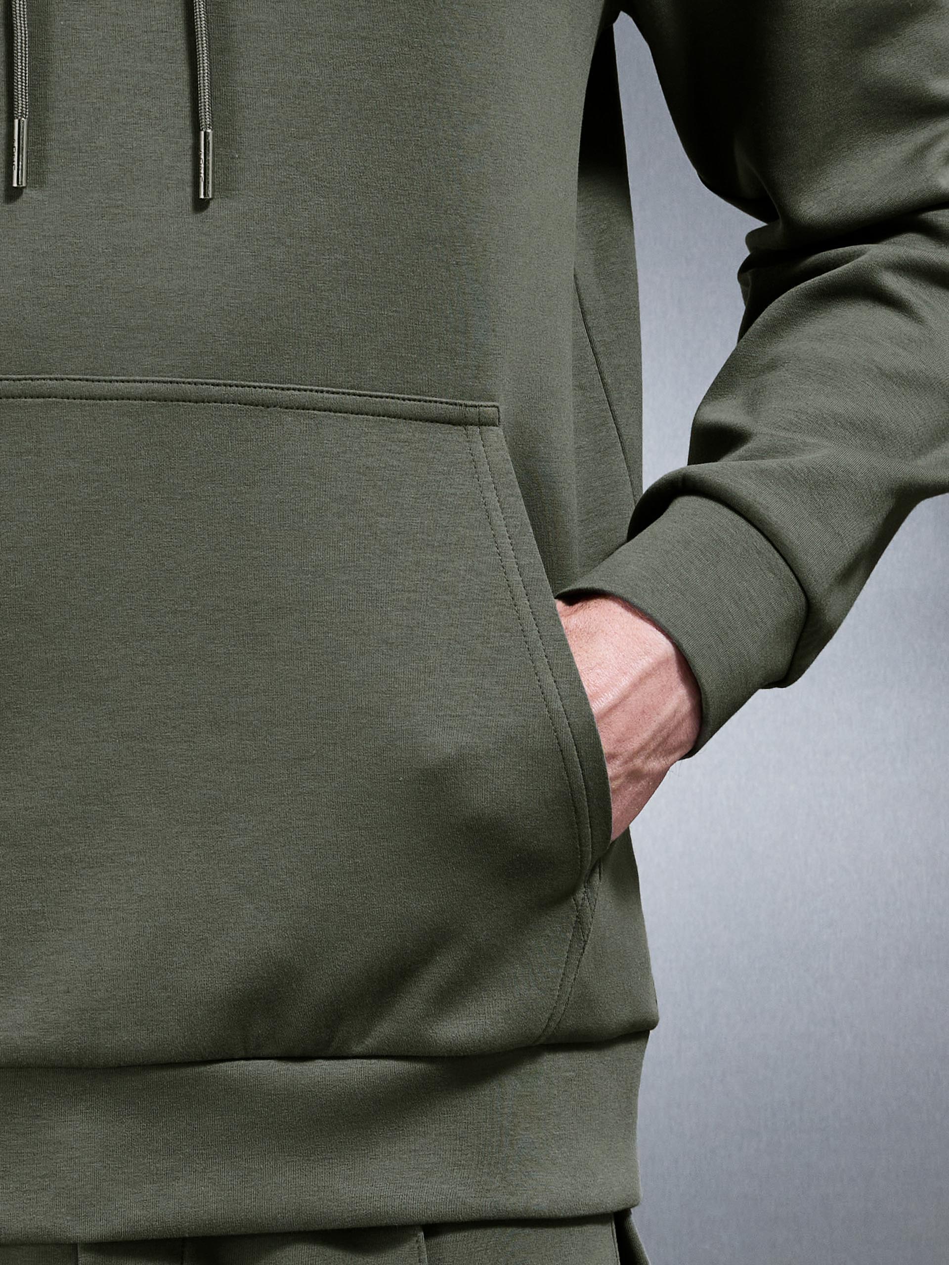 Interlock Jersey Hoodie in Sage - Image 5