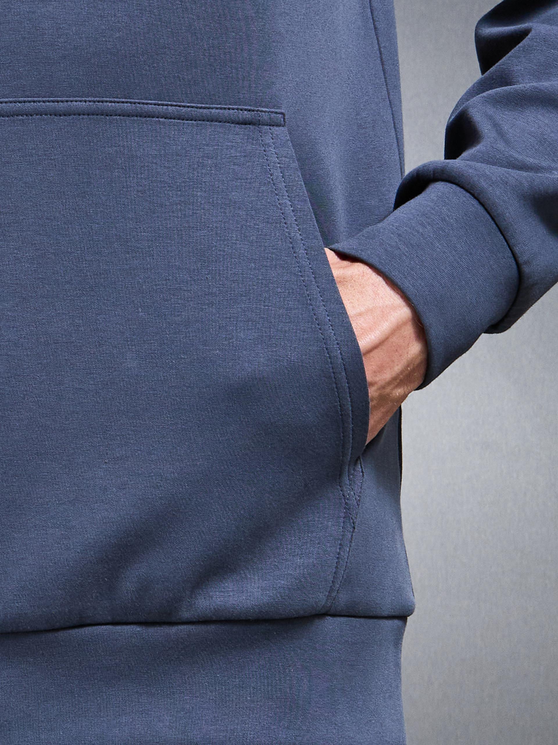 Interlock Jersey Hoodie in Slate Blue - Image 5