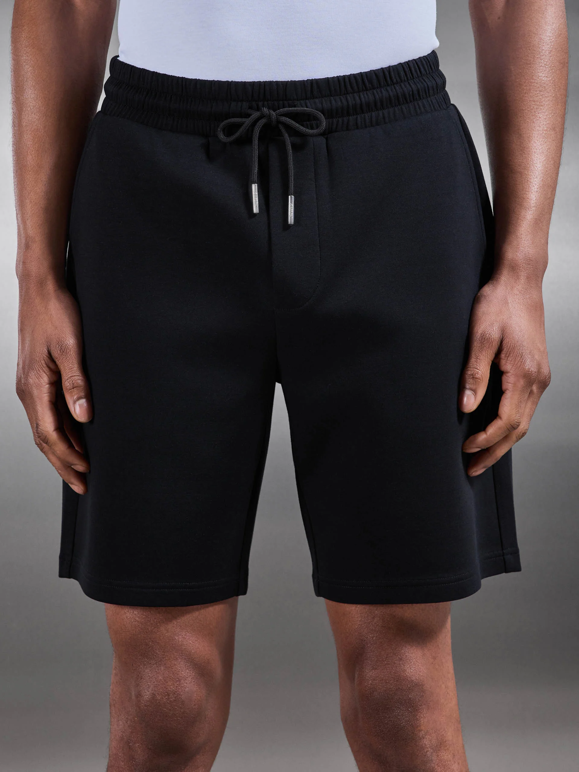 Interlock Jersey Short in Black - Image 4