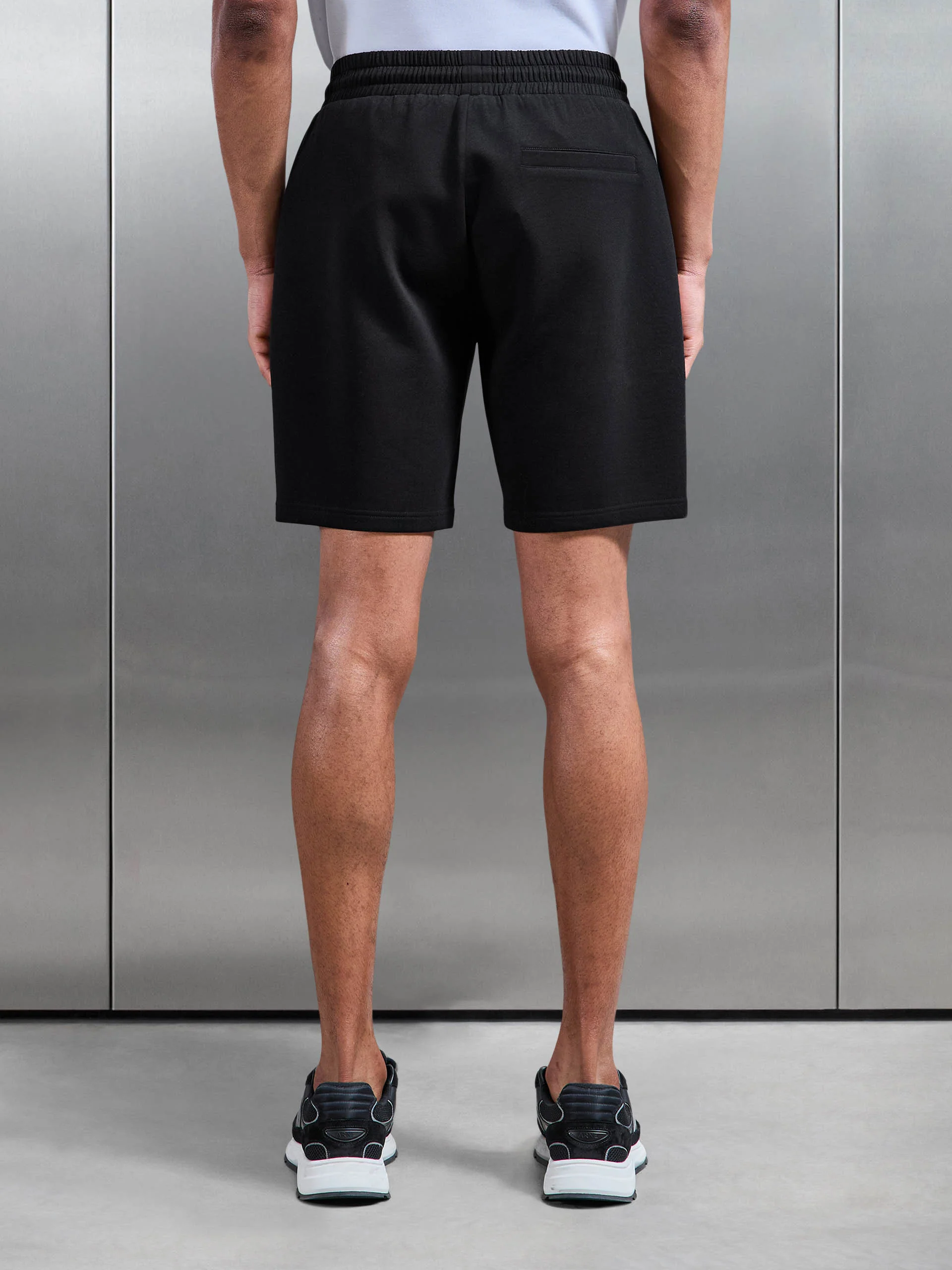 Interlock Jersey Short in Black - Image 6