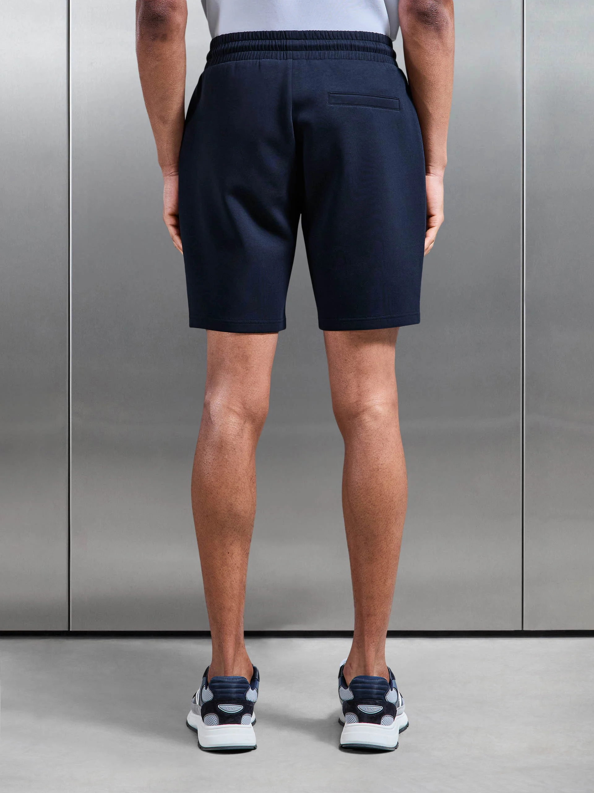 Interlock Jersey Short in Navy - Image 7