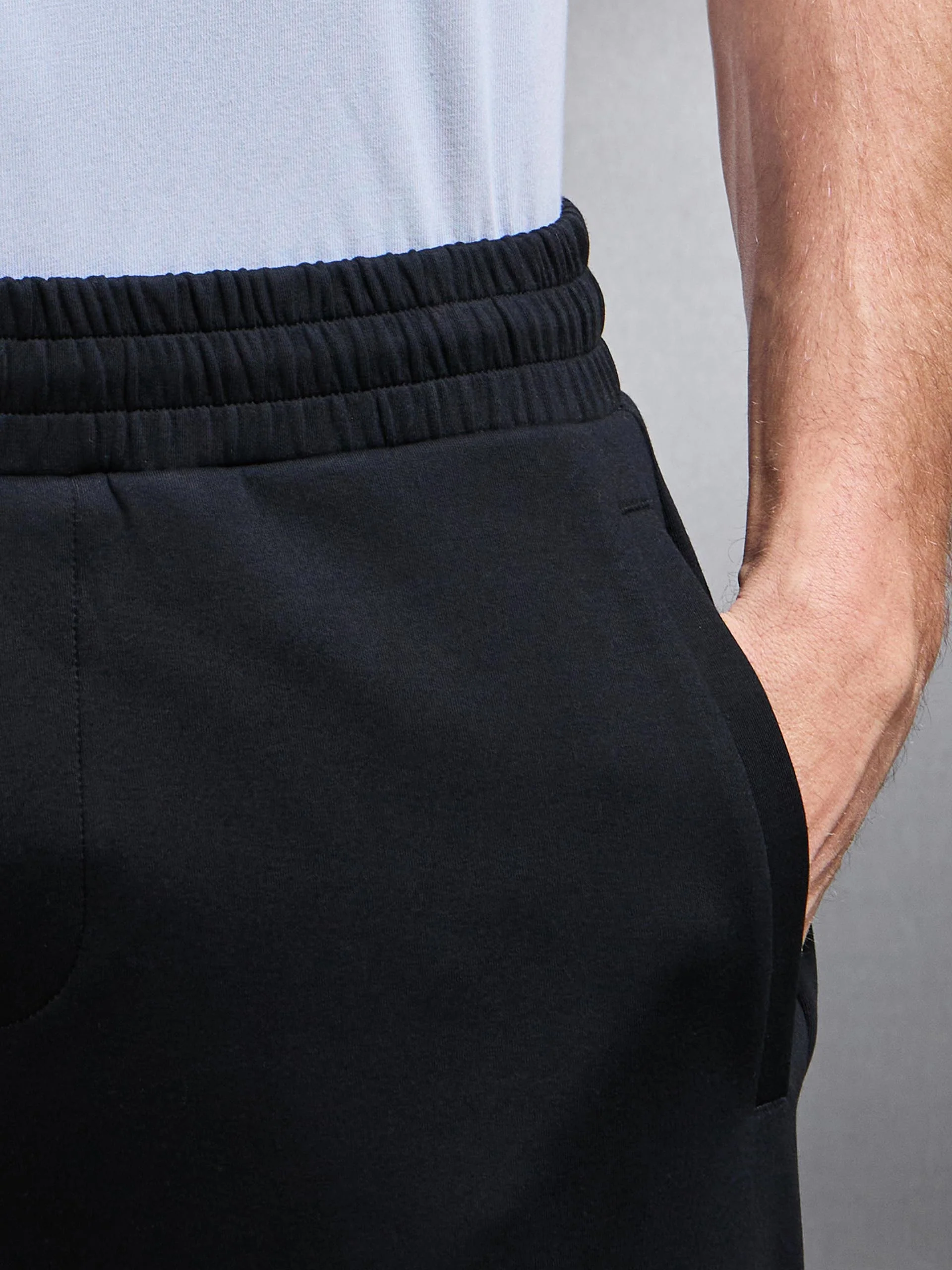 Interlock Jersey Straight Leg Jogger in Black - Image 5